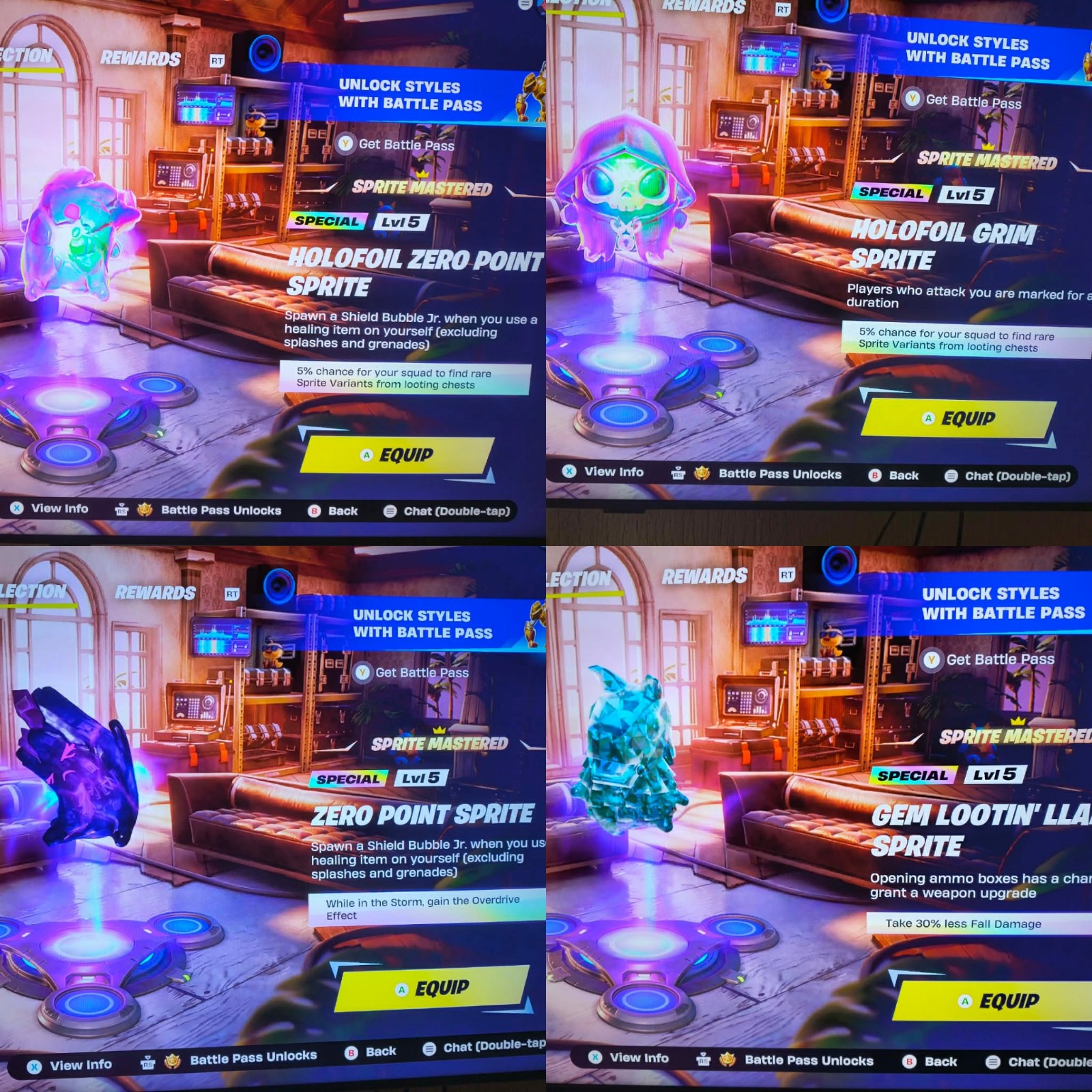 Fortnite- new spirits at level 5 pack