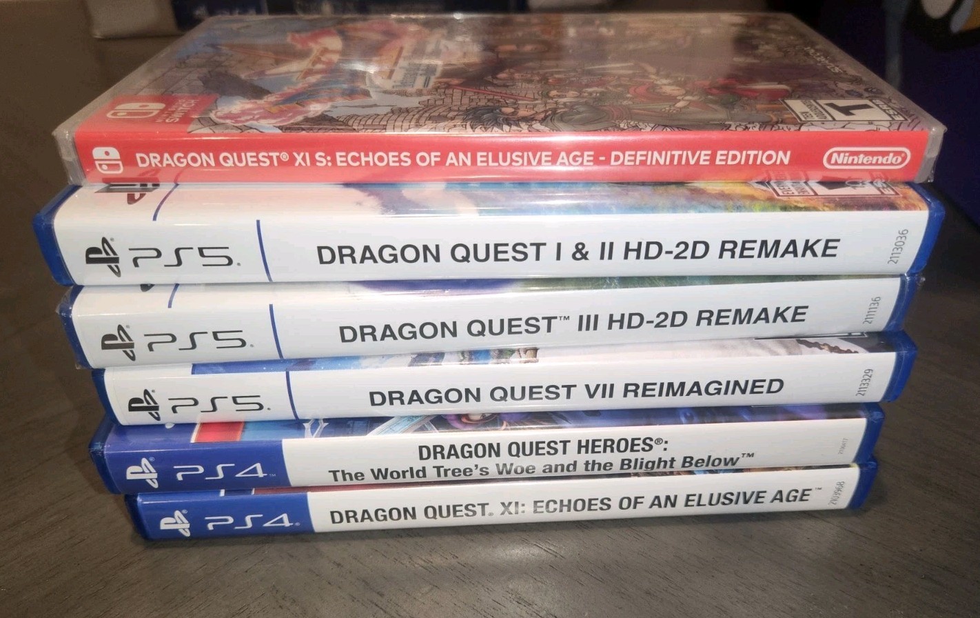 Dragon quest bundle!Sealed switch x1, ps5 DQ 3, MINT Open 1&2 V11, X1 & Heroes