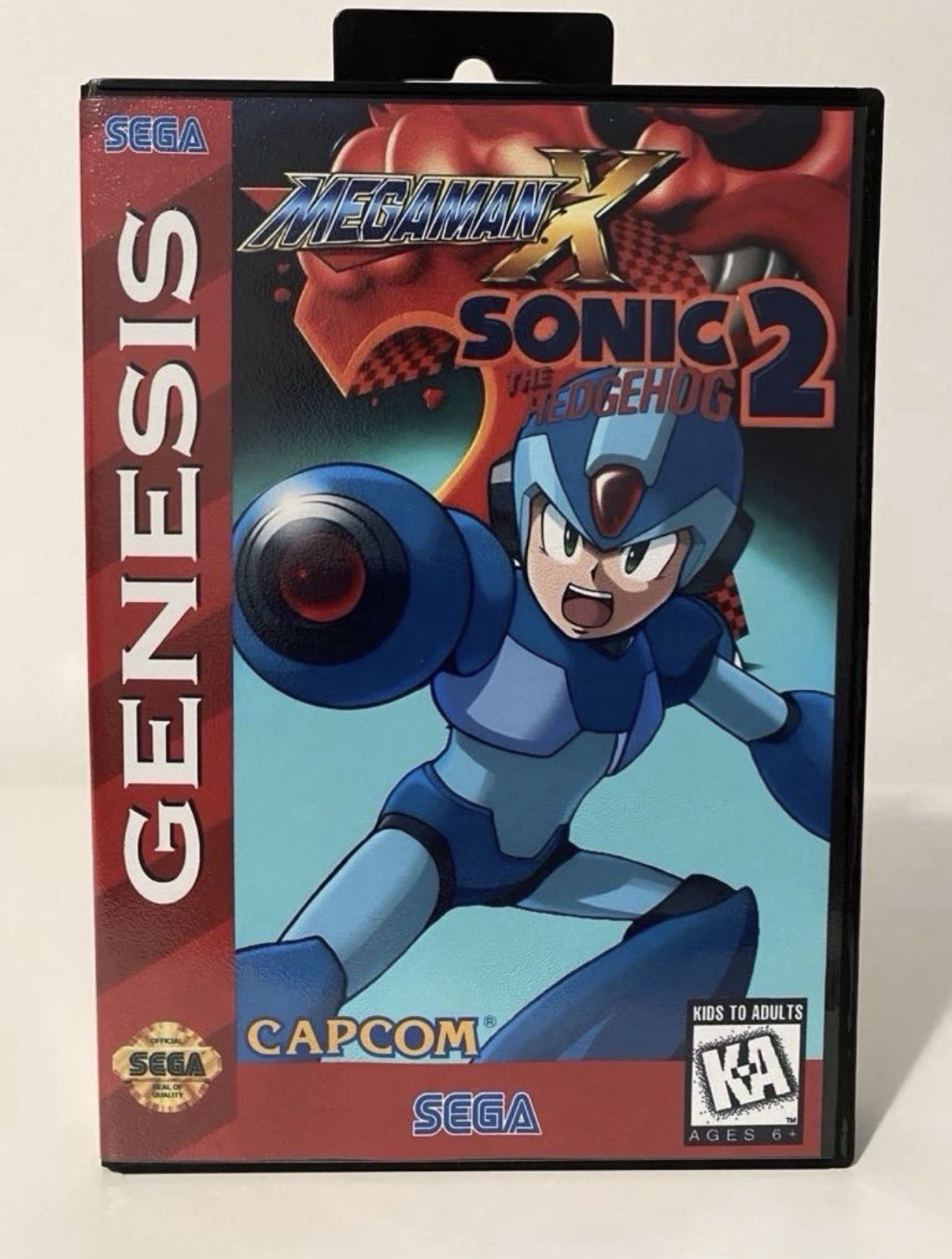 Megaman X In Sonic The Hedgehog 2 (Sega Genesis)