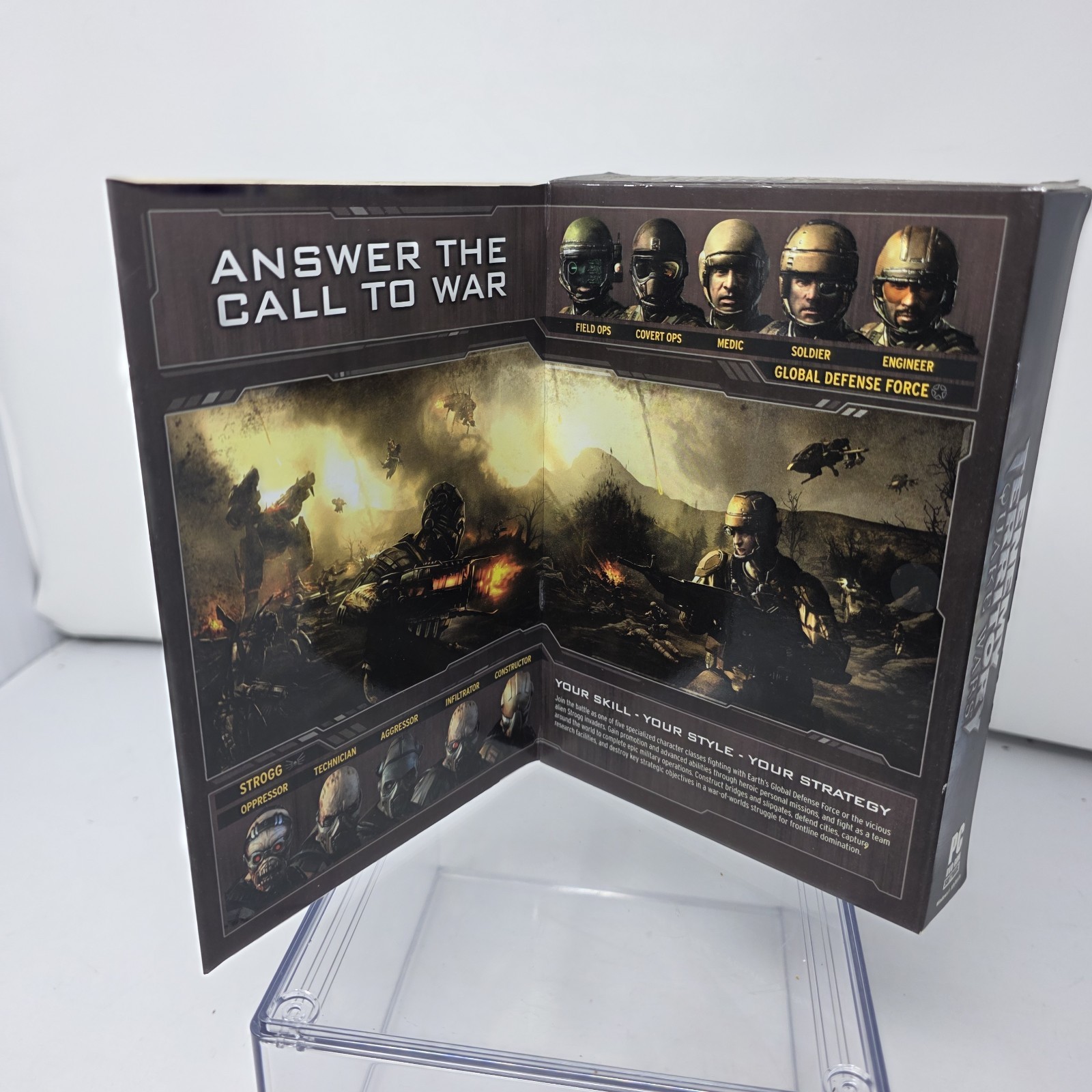 Enemy Territory Quake Wars PC Game Jewel CaseManual Cardboard Slipcover CIB