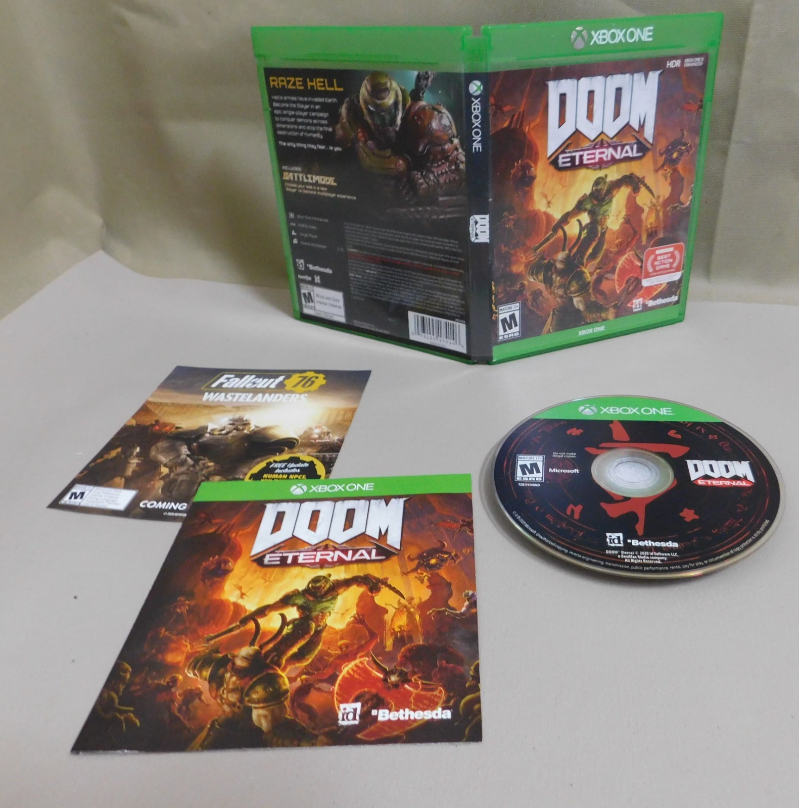 DOOM: Eternal for XBOX ONE Enhanced HDR VGC Disc Clean Tested