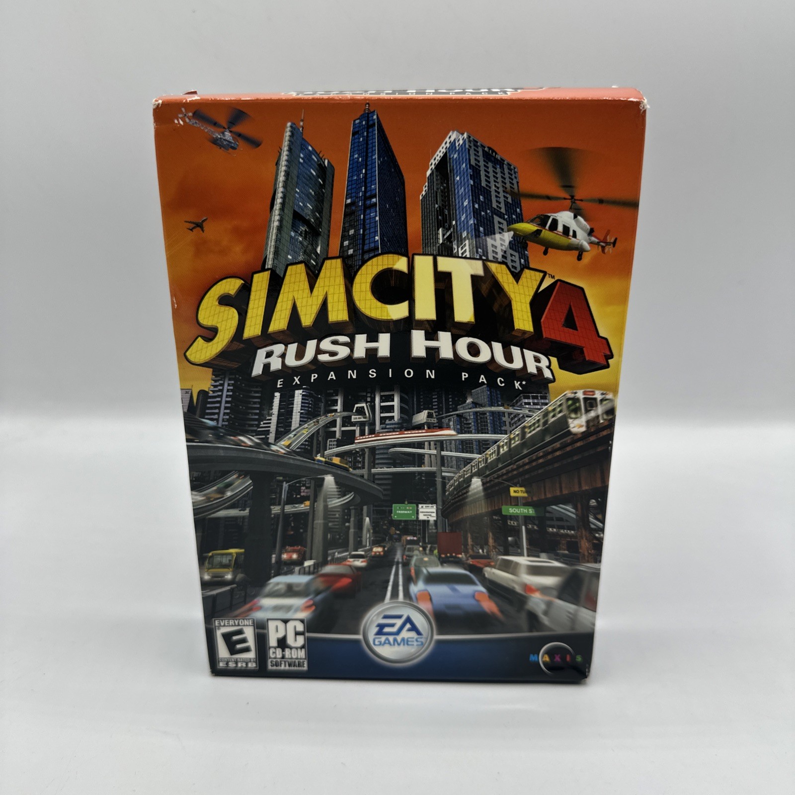 Sim City 4 Rush Hour Expansion Pack PC CD ROM Software Vintage Boxed Game Sealed
