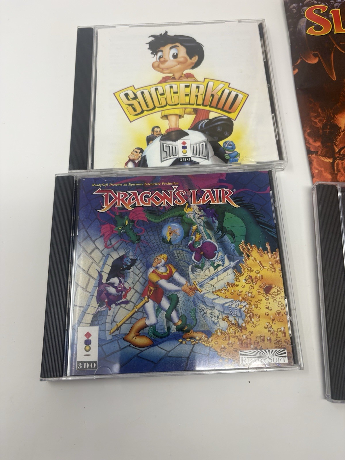 3DO Action Pak (Panasonic 3DO 1995) Slayer Shanghai Dragon’s Lair Soccer Kid