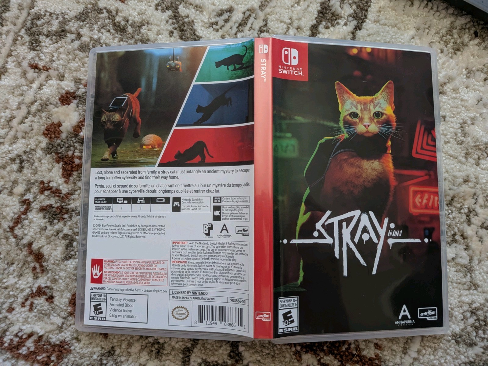 Stray Nintendo Switch Sealed Art Cards