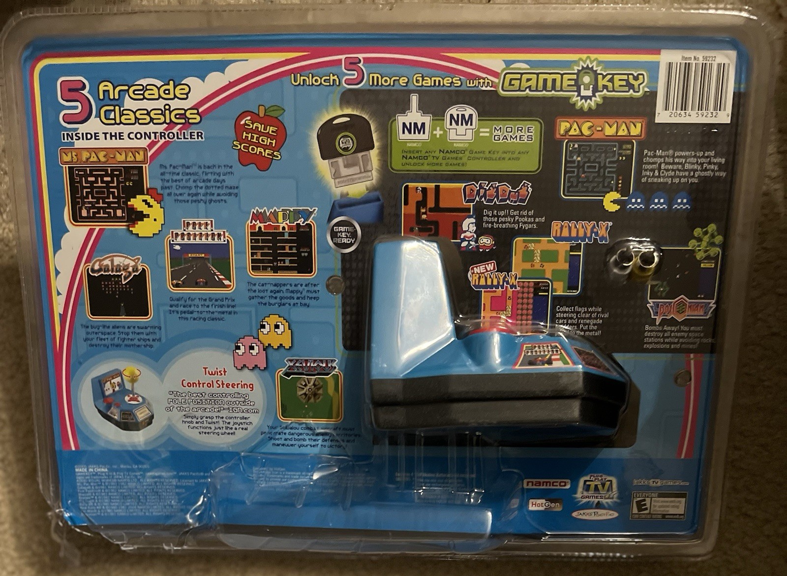 Namco Ms. Pac-Man Plug & Play Super Value GameKey Mega Pack