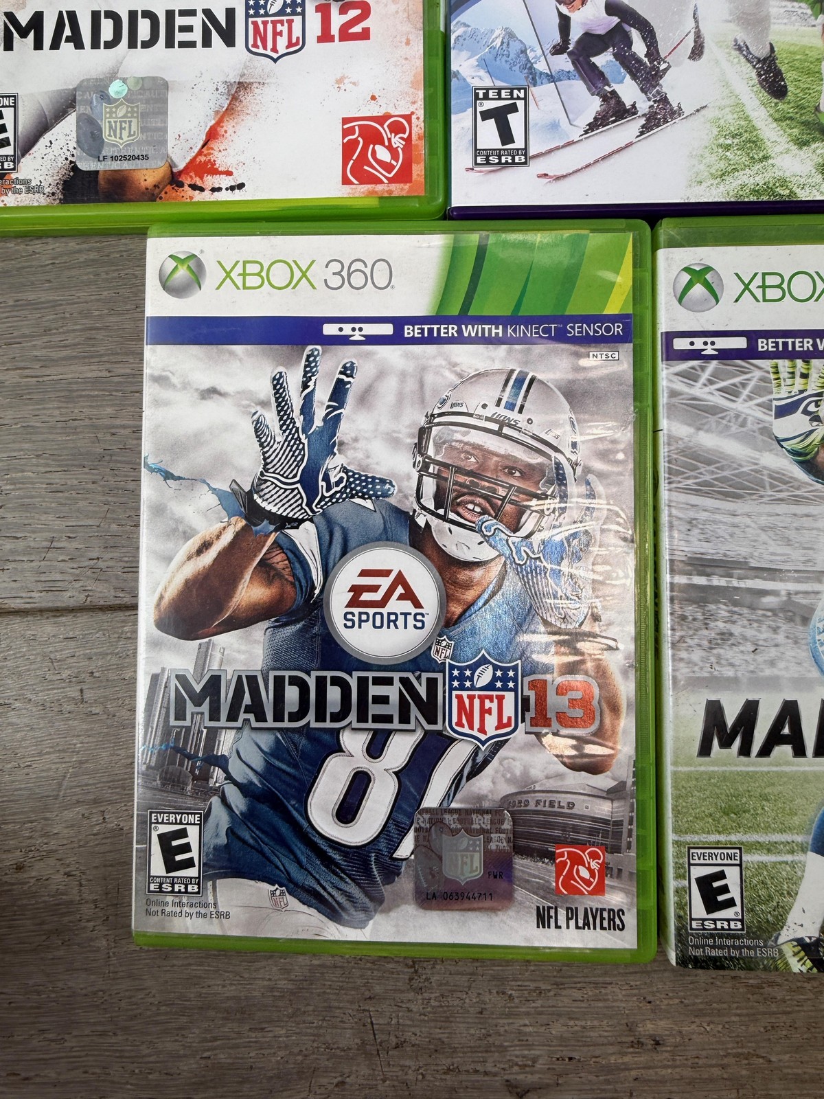 Madden NFL 12 13 15 16 MotionSports Microsoft Xbox 360 Lot 5 Games EA Sports