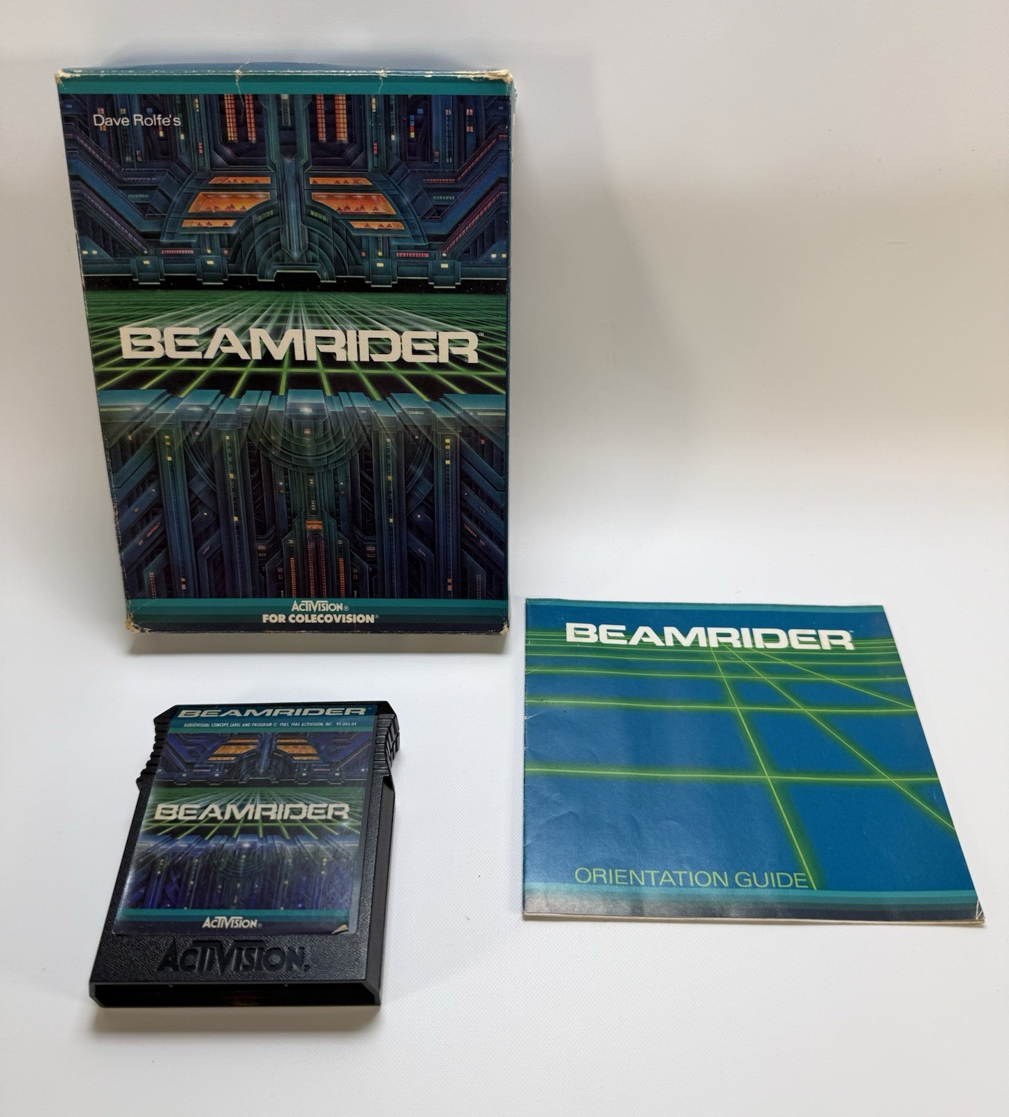Beamrider ColecoVision Activision CIB Box Manual Dave Rolfe 1983 Untested