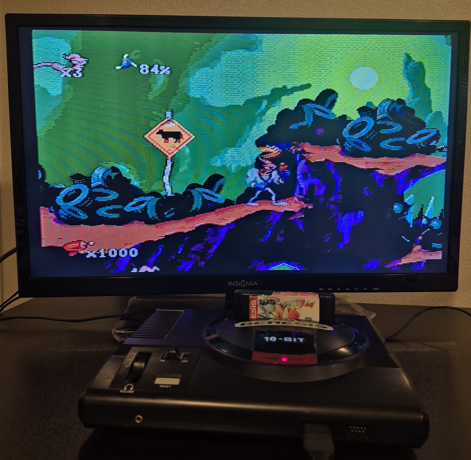 Playmates Earthworm Jim Sega Genesis 1994 Video Game Cartridge