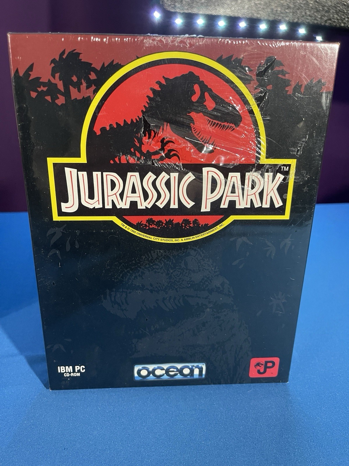 JURASSIC PARK Game by OCEAN IBM PC CD-ROM & Manual 1993 New (Fundraiser!)
