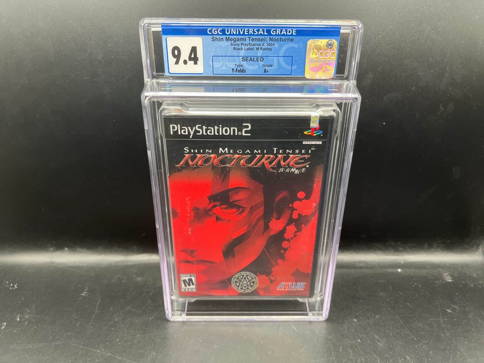 1st Print Shin Megami Tensei: Nocturne PS2 CGC 9.4 A+ FACTORY SEALED WATA VGA