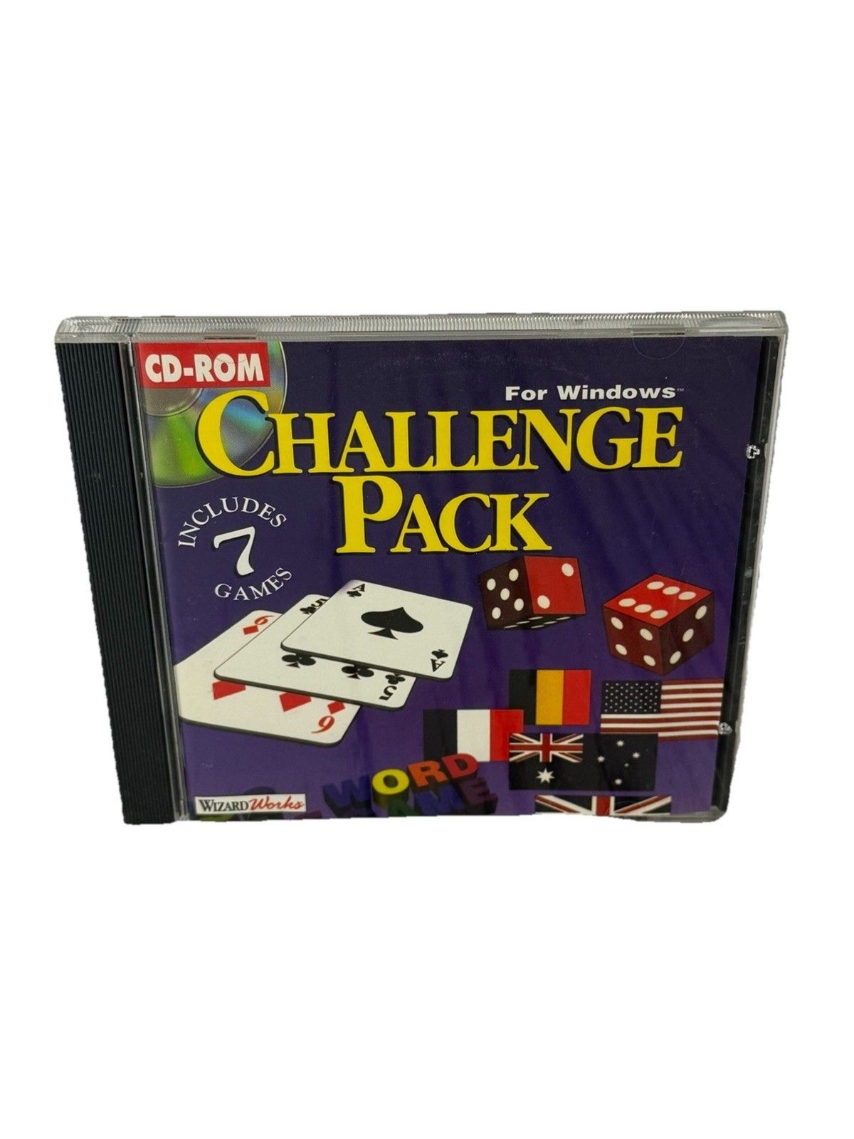 WizardWorks Challenge Pack PC CD-ROM Game Retro Windows 95 3.1 Vintage Jewel