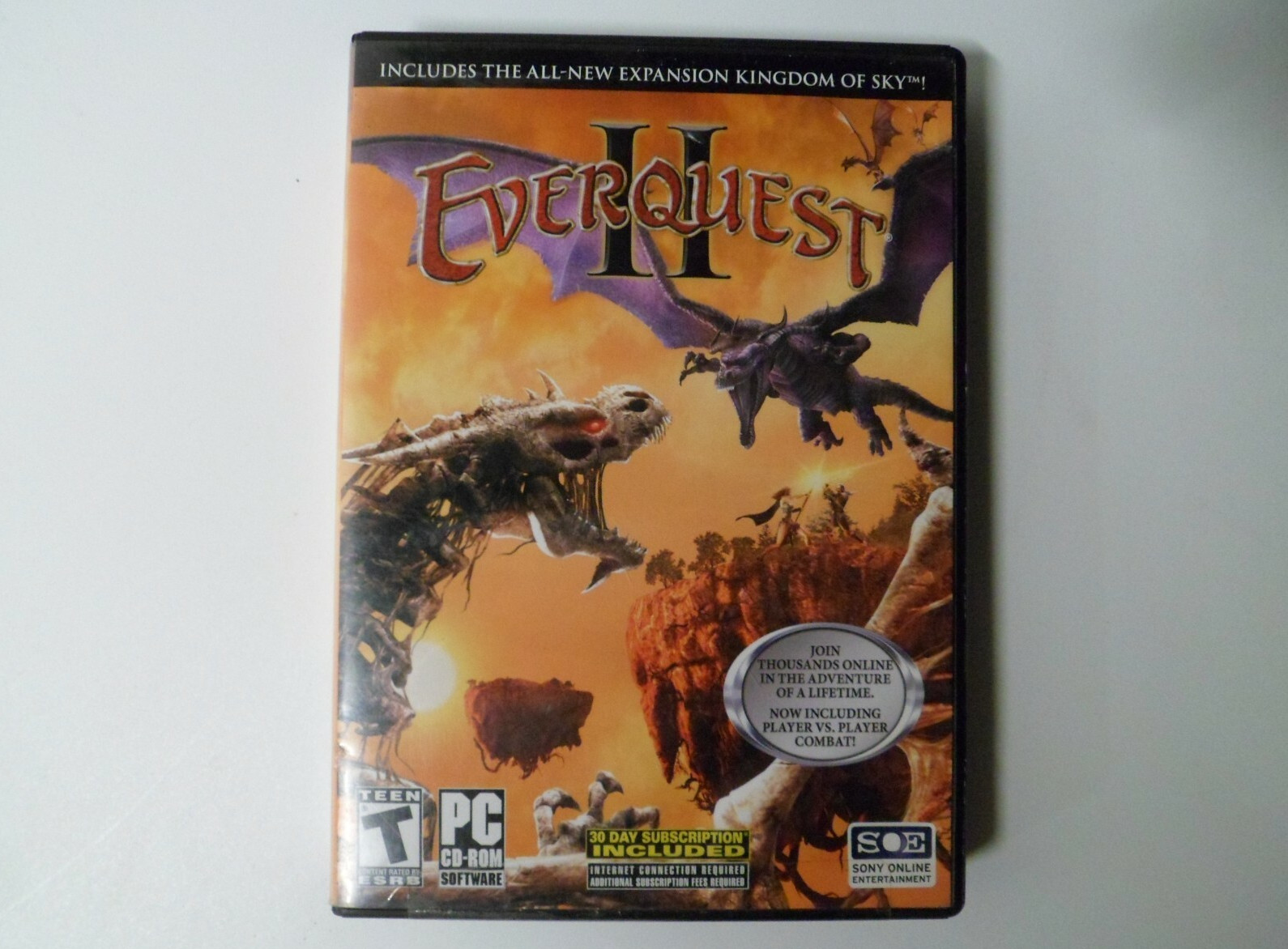EverQuest II PC Game Includes Kingdom of Sky Expansion With All 9 Discs Tested