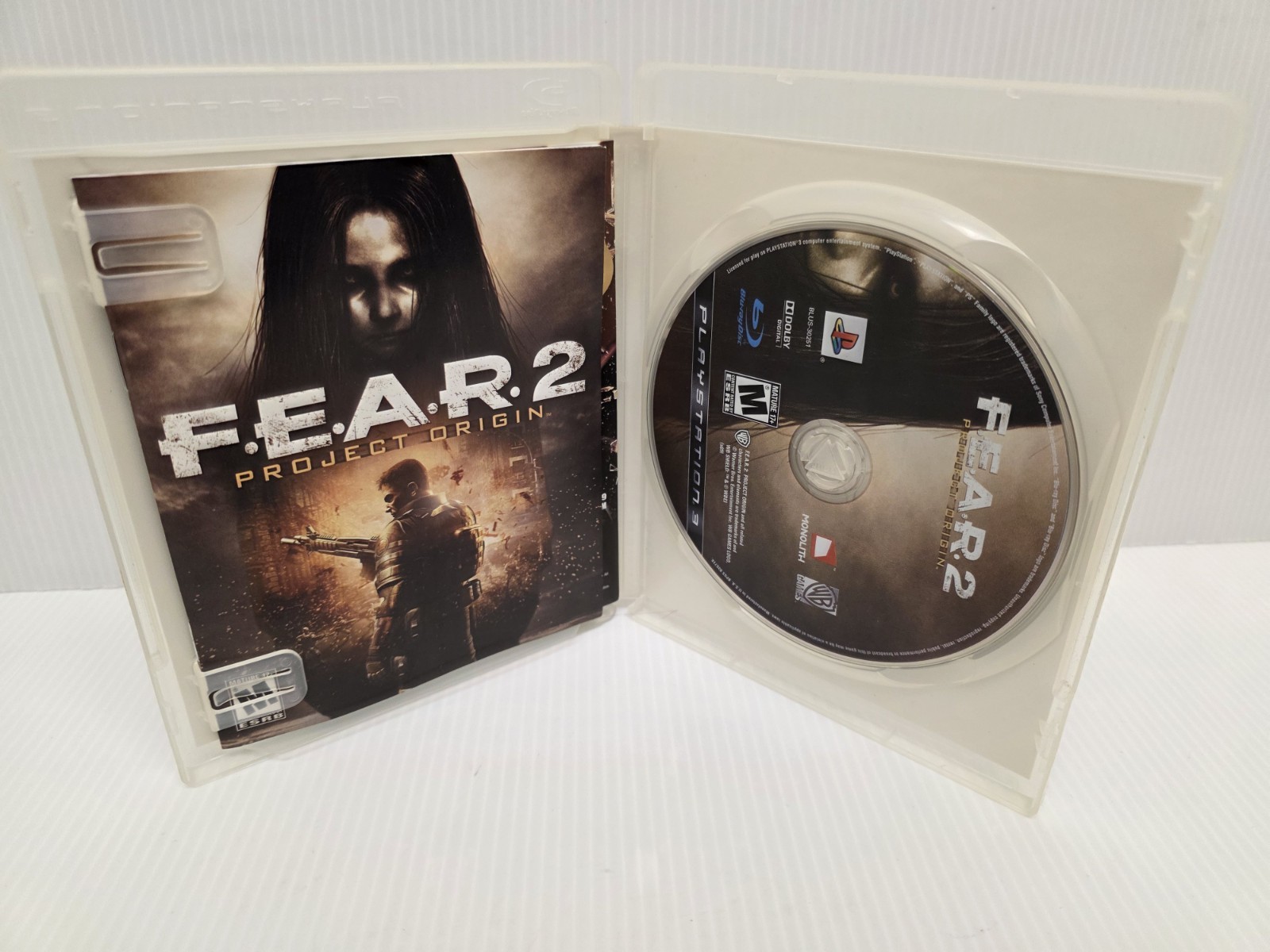 F.E.A.R. 2: Project Origin Video Game Sony PlayStation 3, 2009 – PS3 Complete