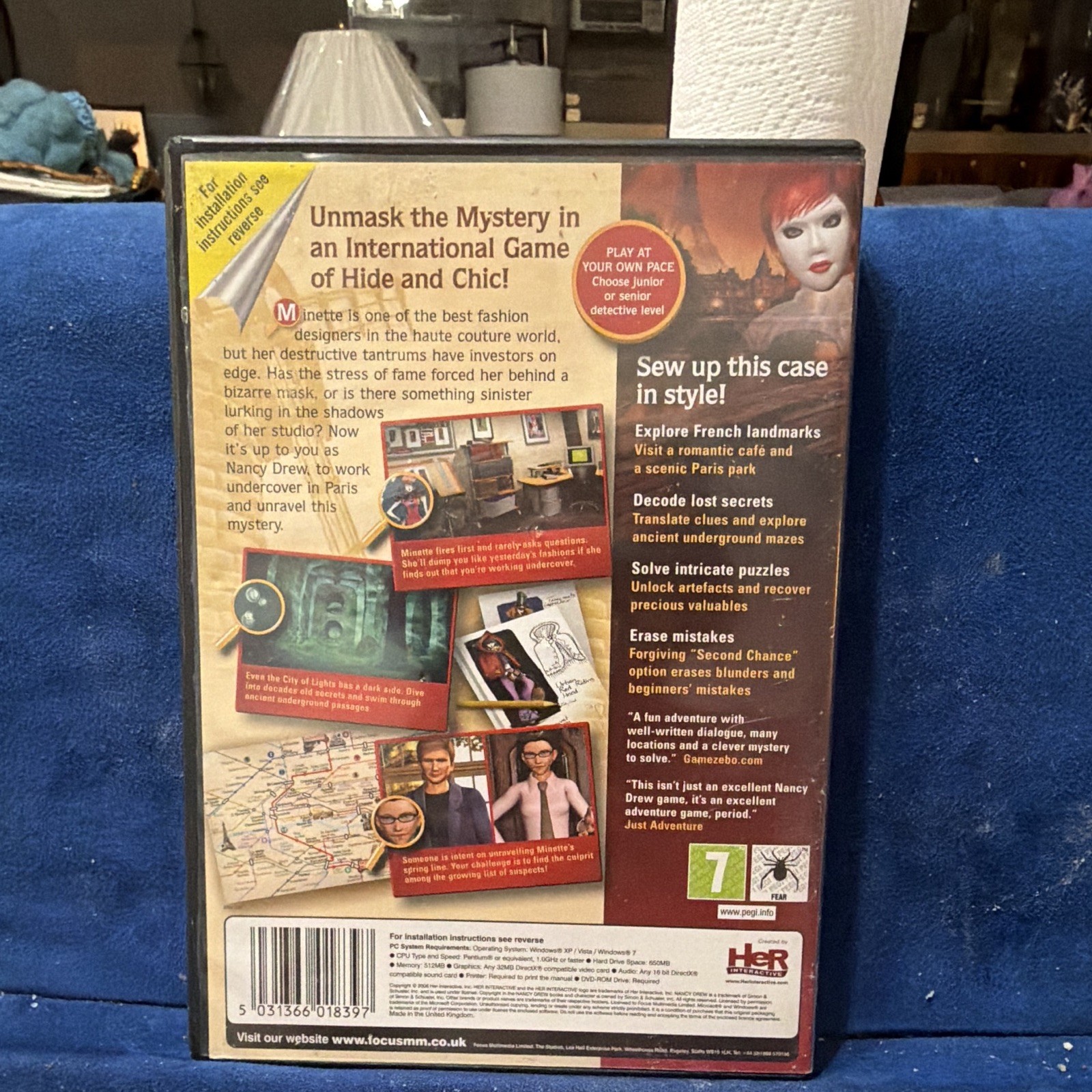 Her Interactive Nancy Drew: Danger by Design PC CD Mystery Adventure UK Version