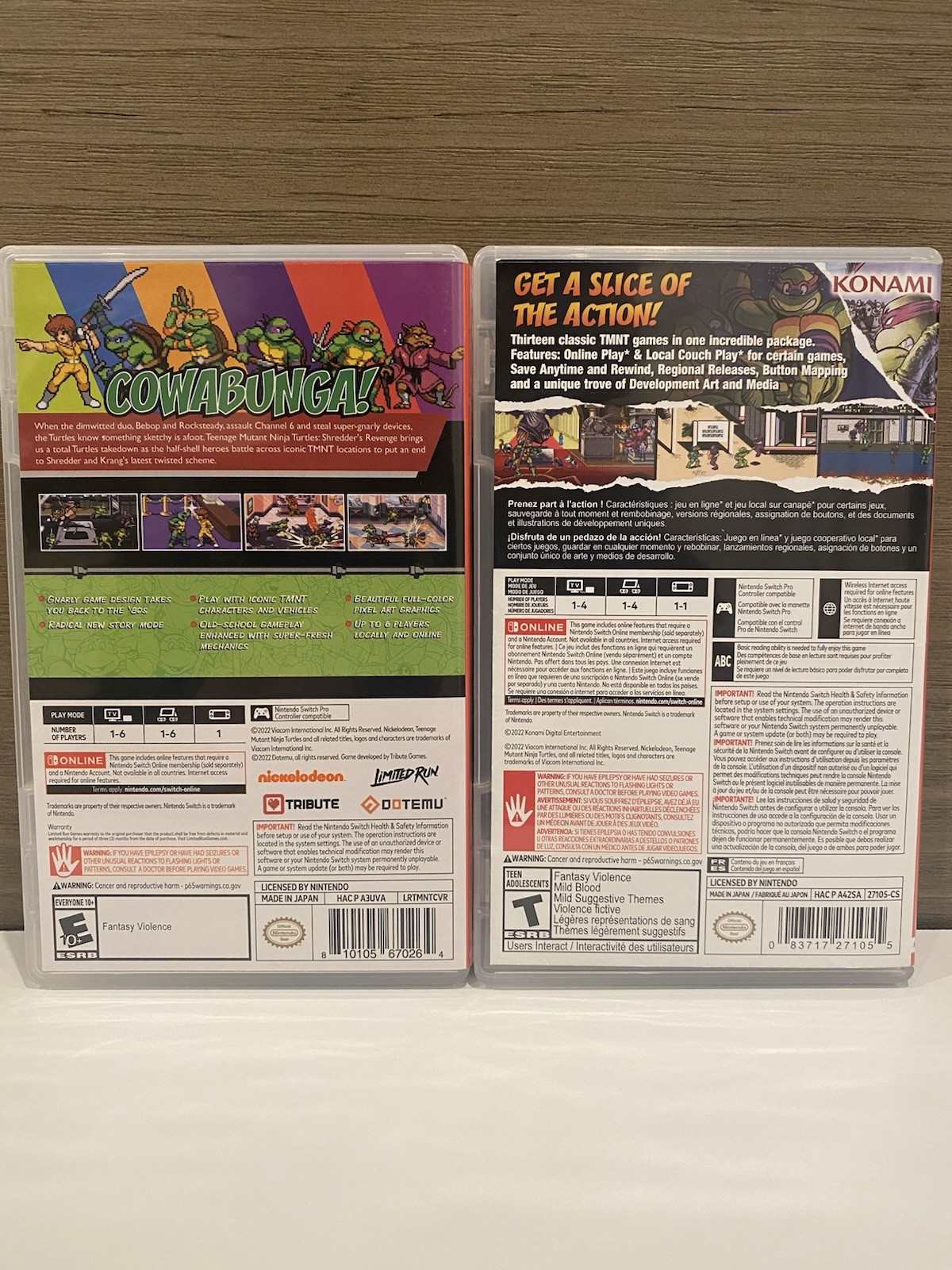 TMNT: Shredder’s Revenge & Cowabunga Collection Nintendo Switch CIB Tested Works