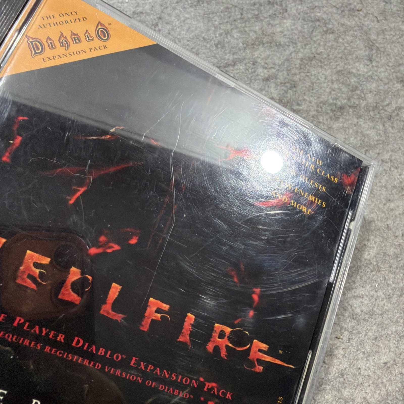 Diablo Hellfire Single Player Expansion Pack PC CD-ROM 1997 Sierra