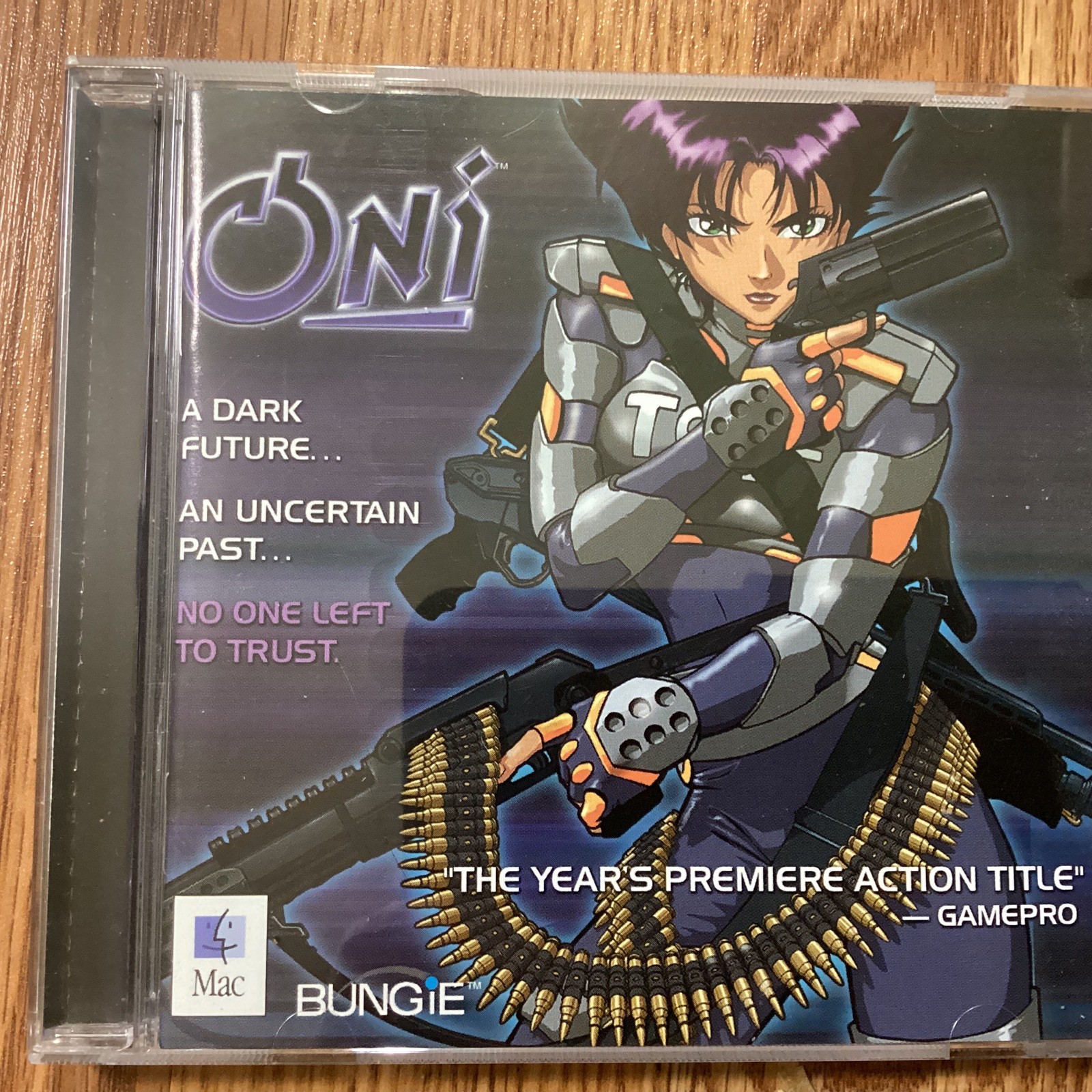 Oni Apple Mac Bungie 2001 Anime Manga Game w/Manual Case Clean Disc