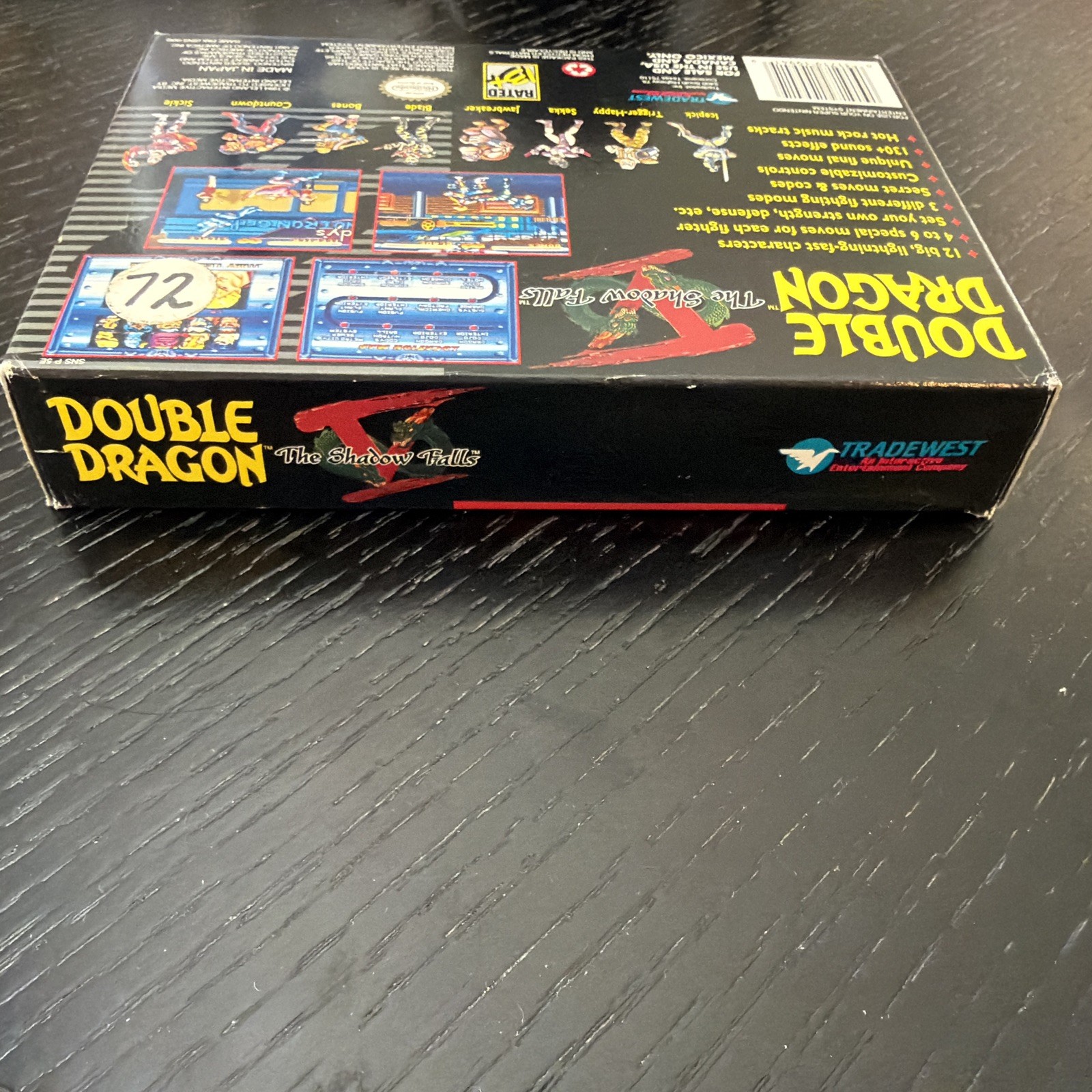 Double Dragon V: The Shadow Falls Super Nintendo SNES 5 Game, Box & Posters