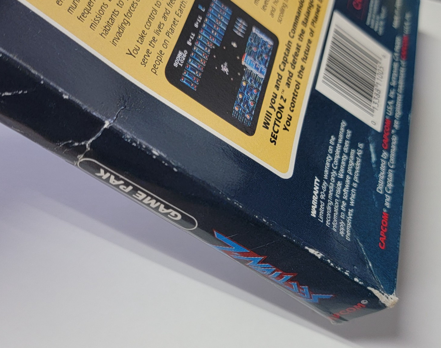 SECTION-Z – Nintendo NES – Box Only – NO GAME
