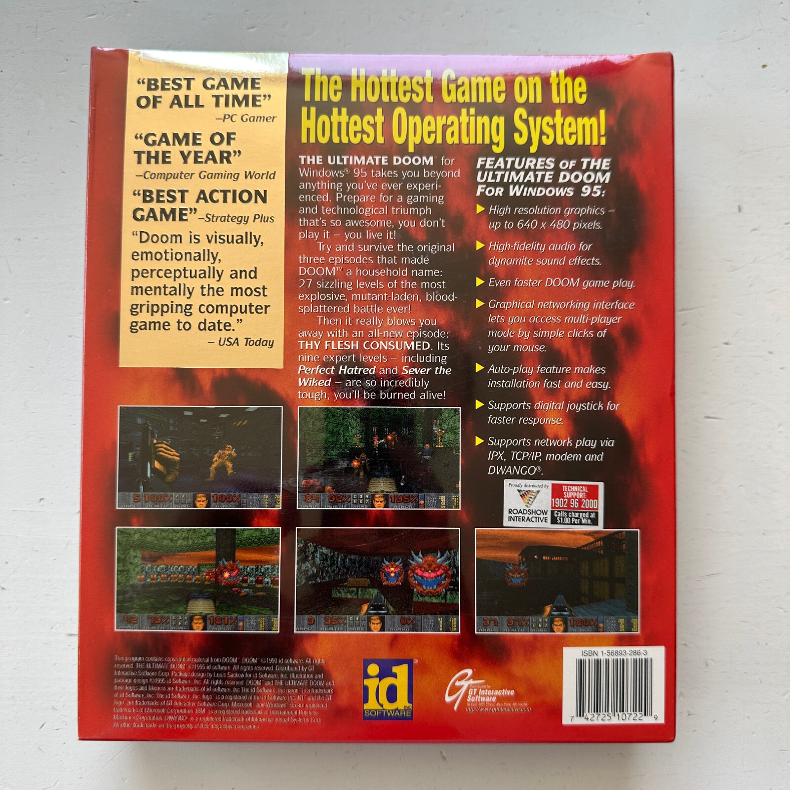 The Ultimate DOOM PC Game 1995 CD-ROM Big Box Sealed New