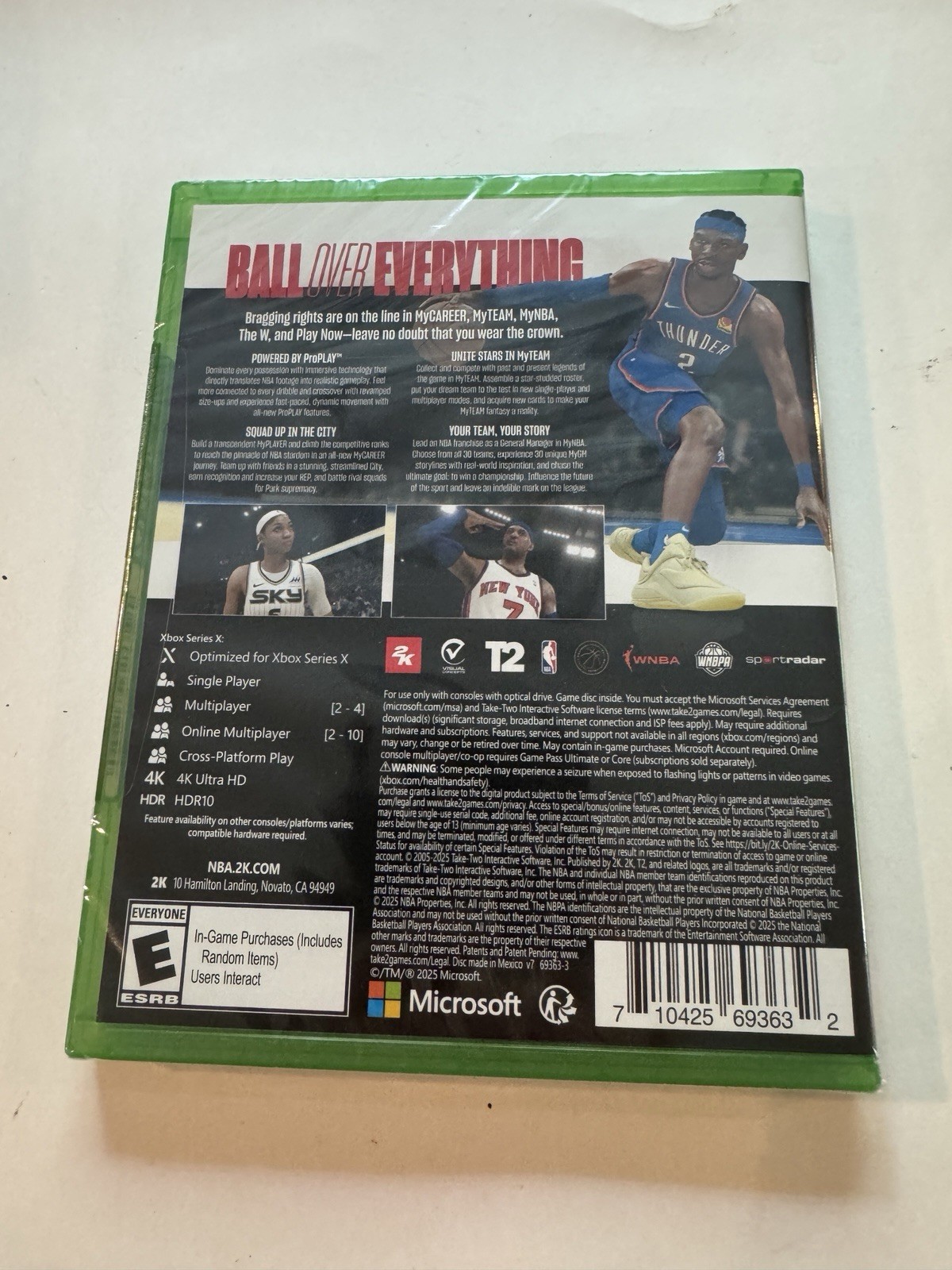 NBA 2K26 Xbox Series X Standard Edition Physical Disc Brand New Sealed
