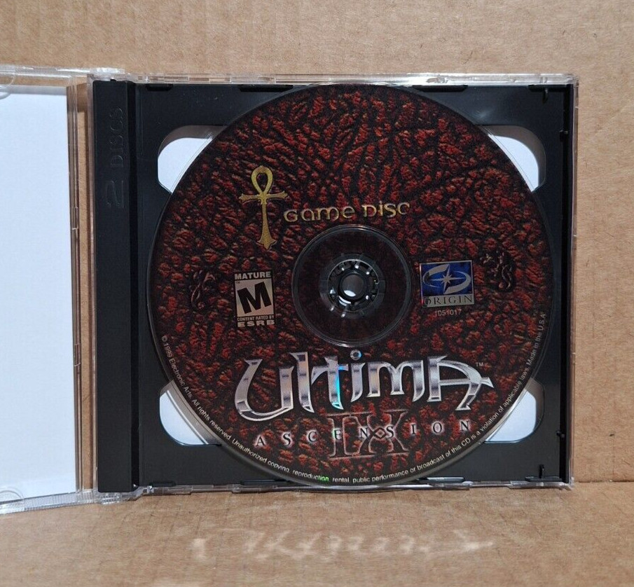 Ultima IX: Ascension (PC, 1999) – Discs Only w/ Repro Art – Tested