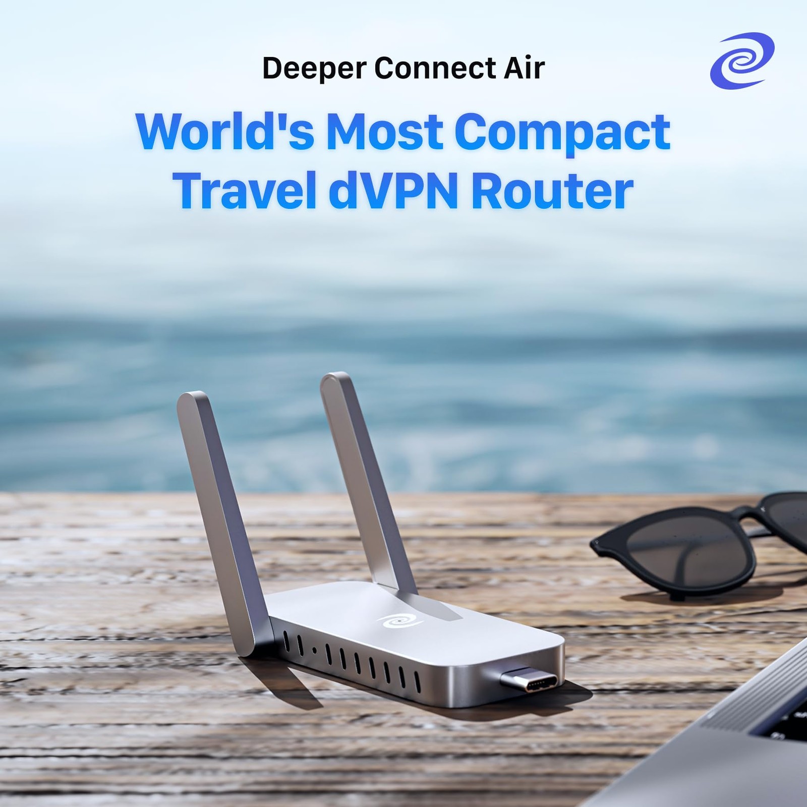 Deeper Connect Air Pocket-Sized Wireless 5.31 x 2.56 x 0.79 inches, Silver