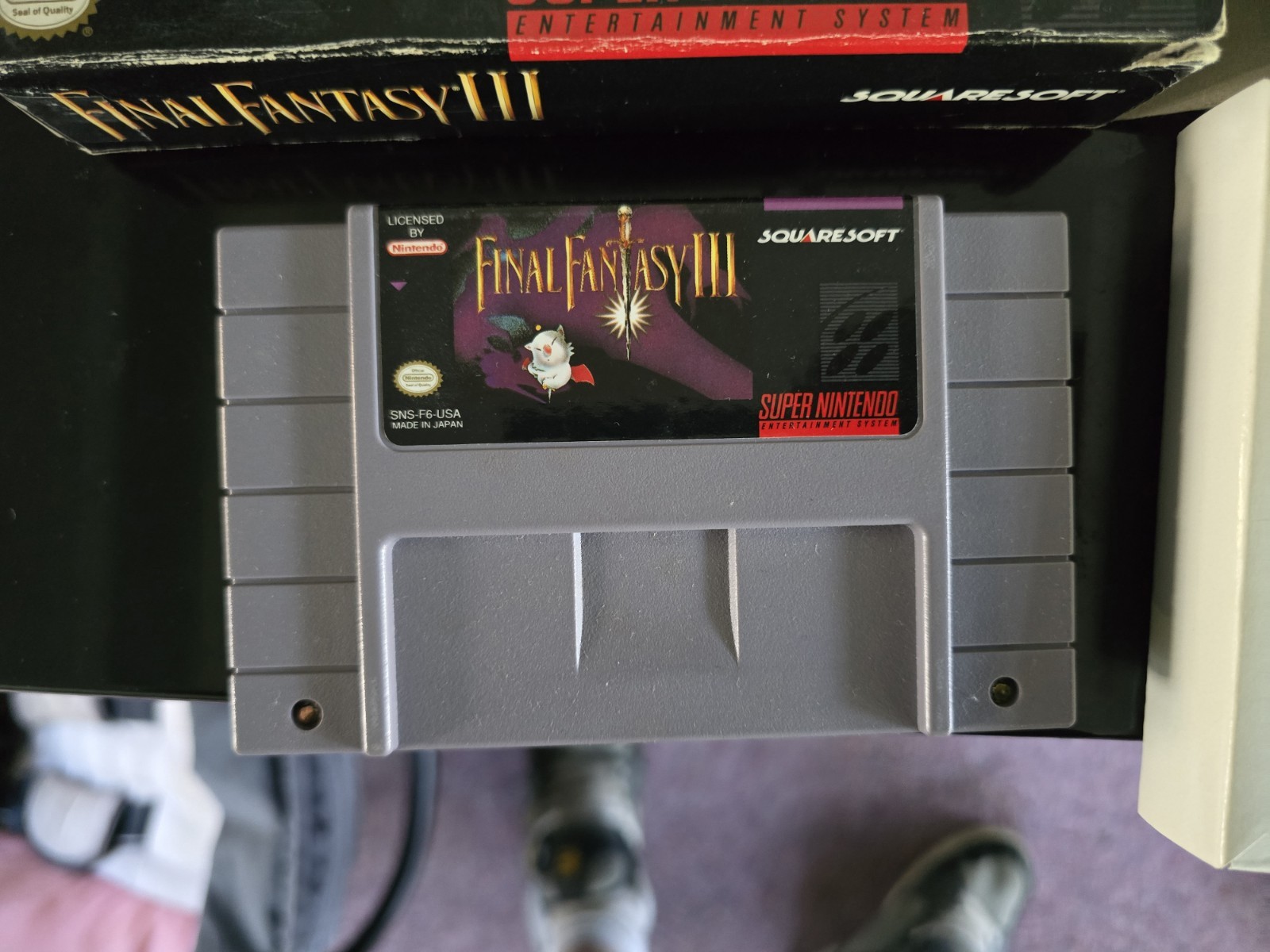 Final Fantasy III 3 (Super Nintendo SNES) Complete in Box CIB