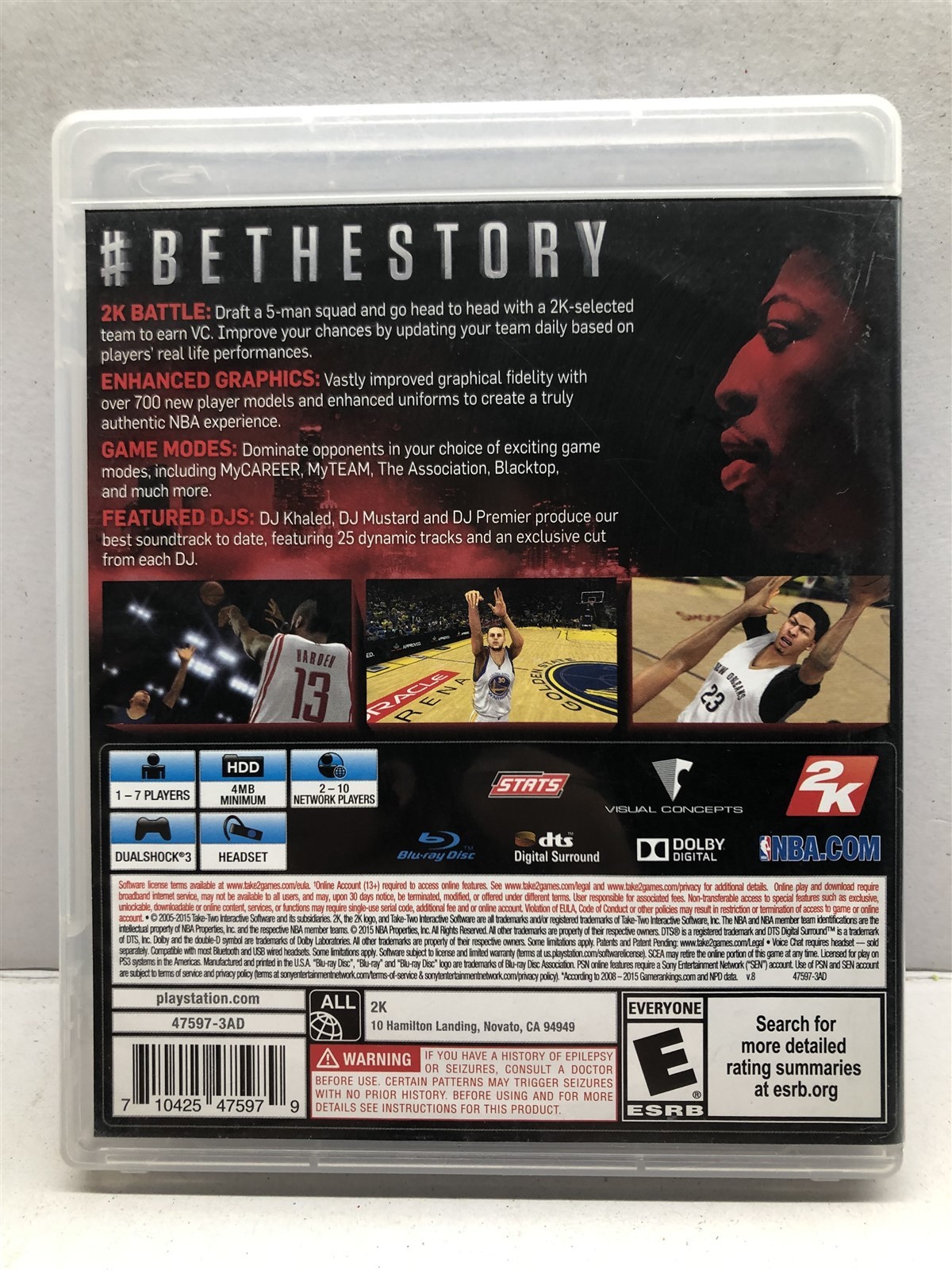 NBA 2K16 (PlayStation 3, 2015) Complete Tested Working – Free Ship