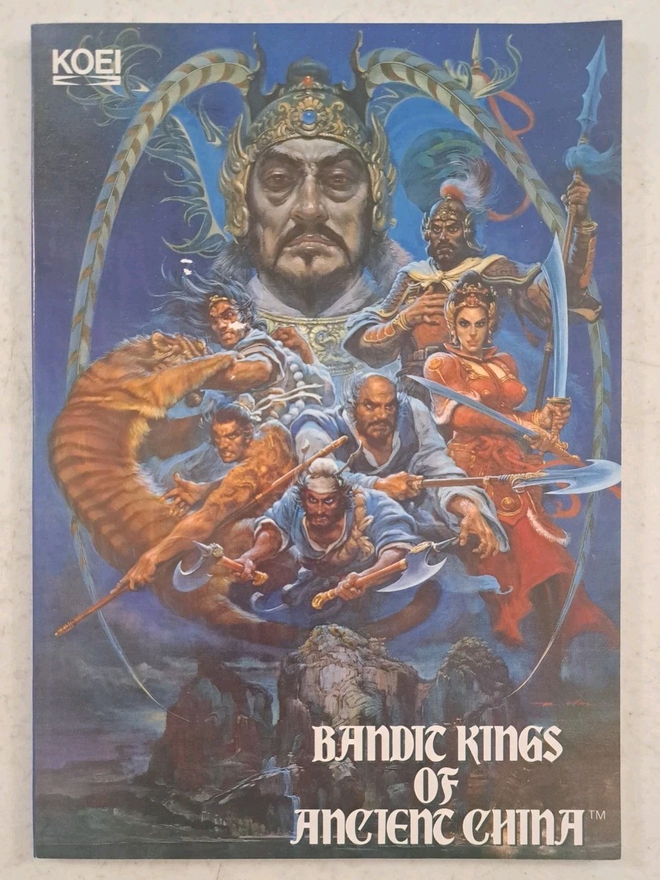 1989 Software Manual-KOEI- Bandit Kings of Ancient China-NO DISK-Amiga