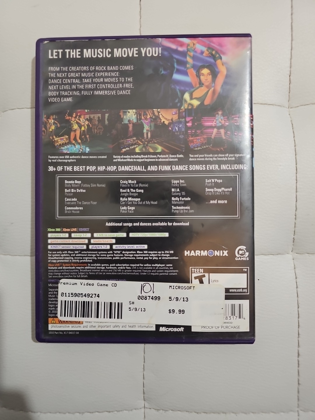 Dance Central (Microsoft Xbox 360, 2010)