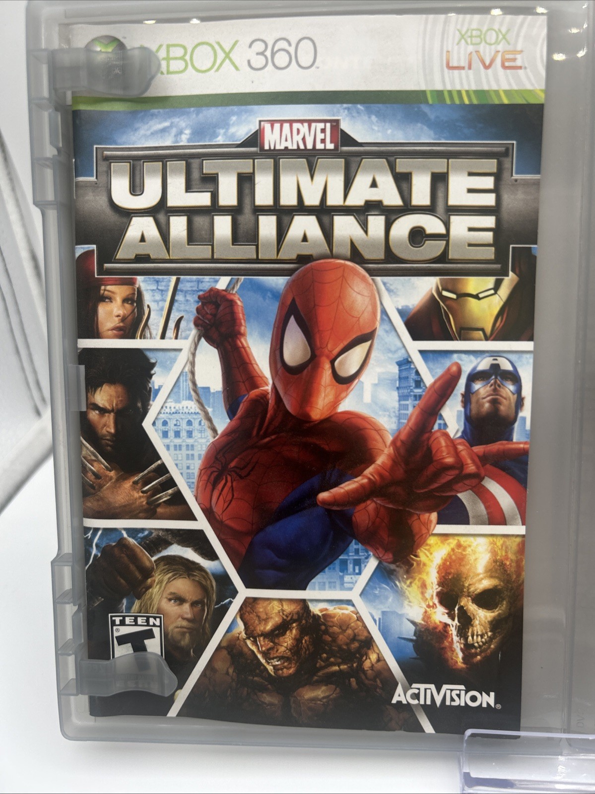 Marvel Ultimate Alliance Special Edition Platinum Hits X360 CIB Bonus Disc Mint