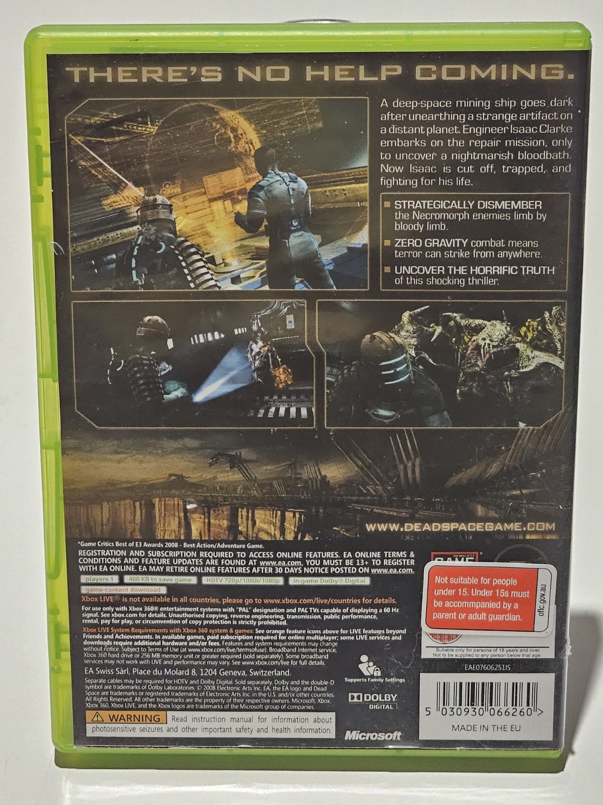 Dead Space Xbox 360 2008 Survival Horror Electronic Arts MA15+