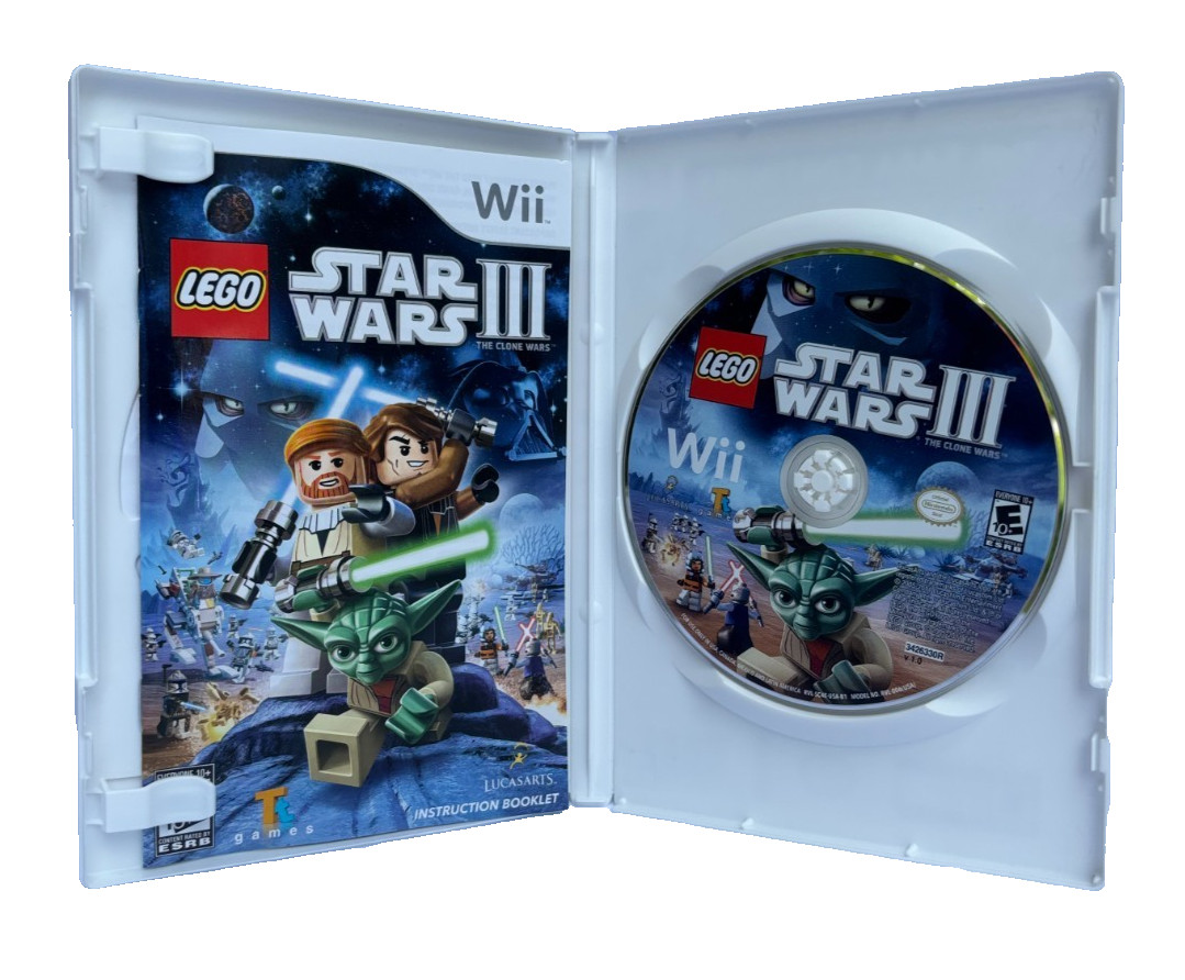 Lego Star Wars III: The Clone Wars Nintendo Wii, 2011 Pre-Owned Tested