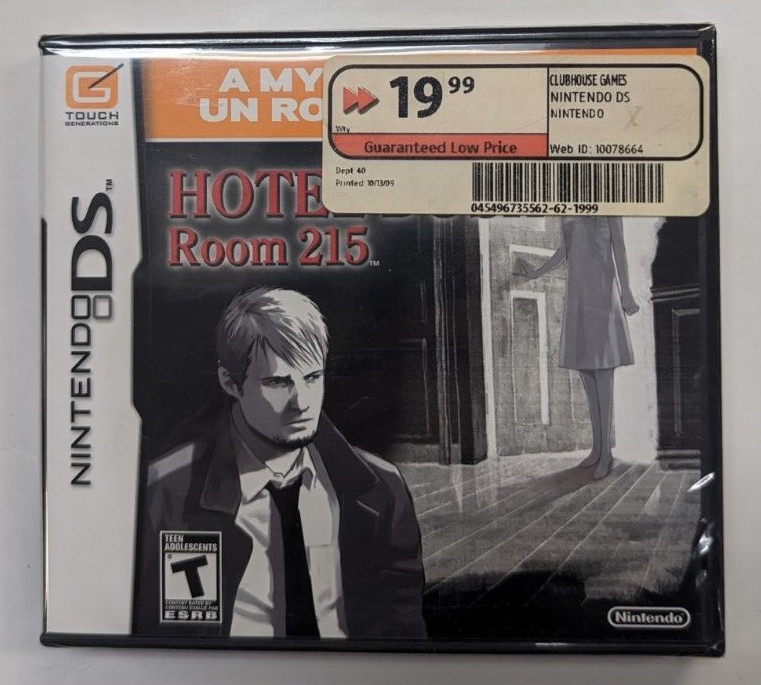 Hotel Dusk Room 215 (Nintendo DS) New Sealed