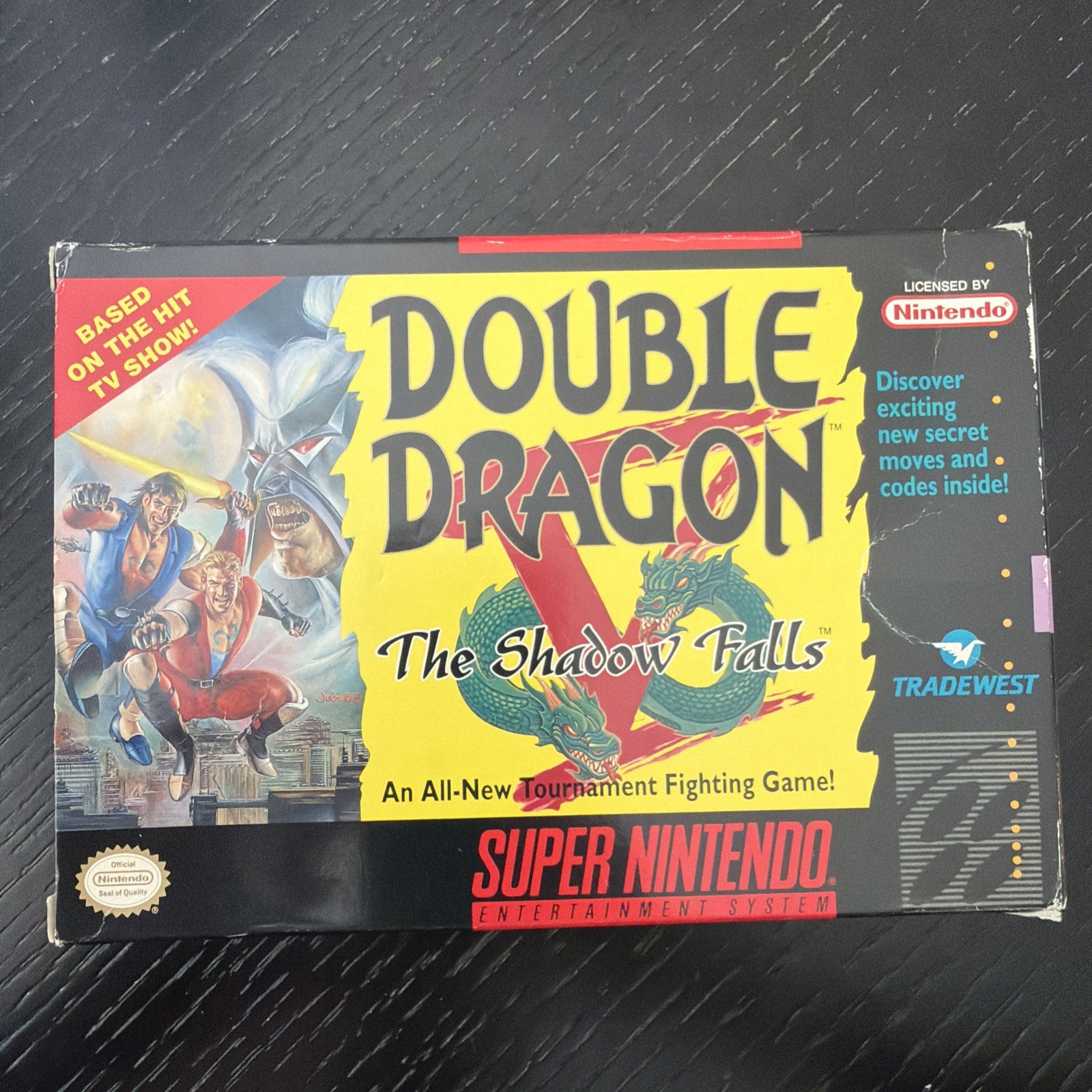 Double Dragon V: The Shadow Falls Super Nintendo SNES 5 Game, Box & Posters