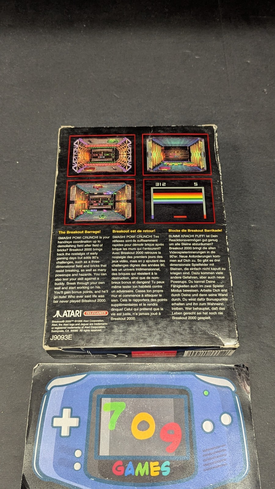 Breakout 2000 Atari Jaguar Complete With Original Box Manual CIB