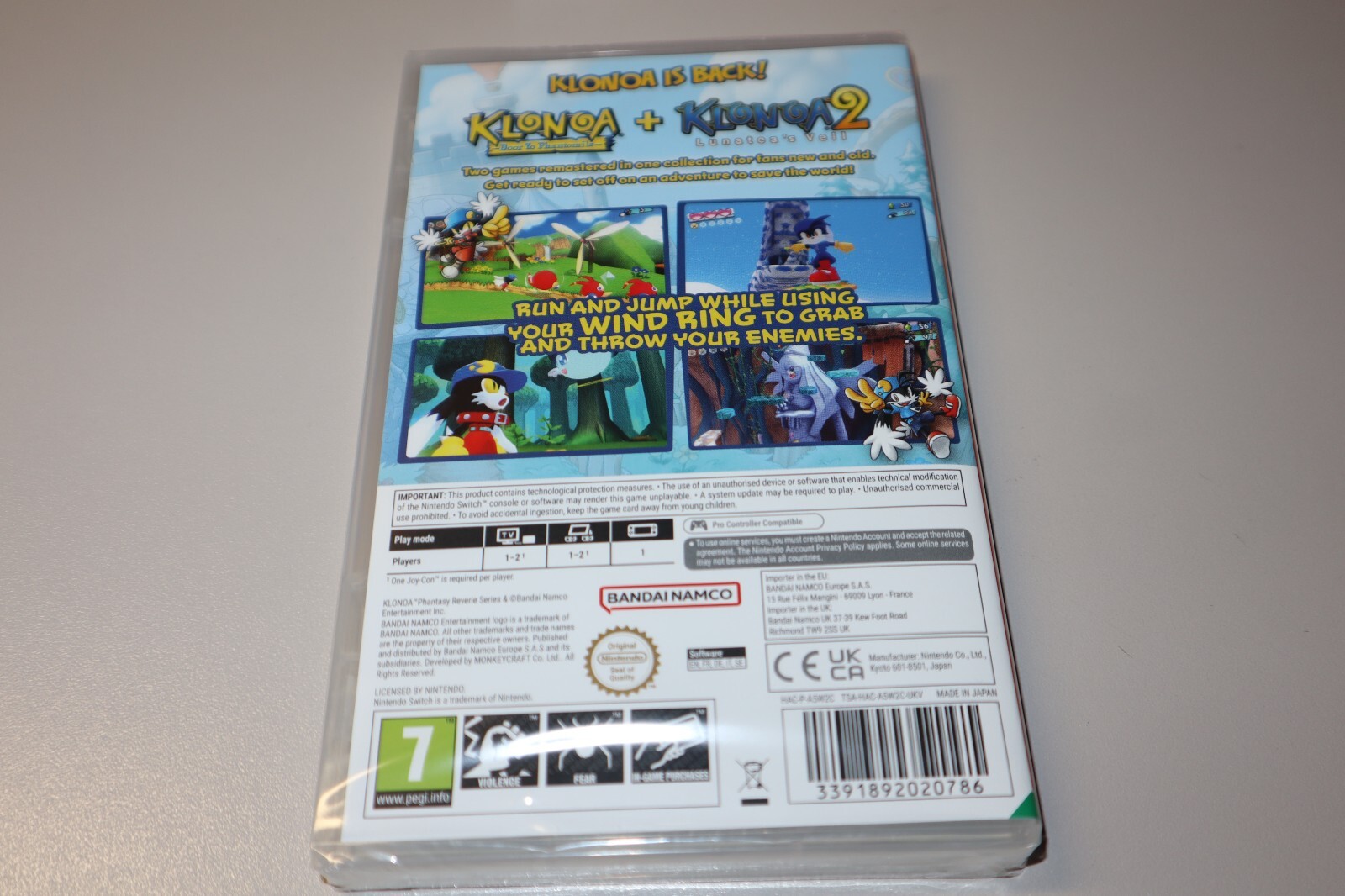 KLONOA: PHANTASY REVERIE SERIES FOR NINTENDO SWITCH BRAND NEW AND FACTORY SEALED