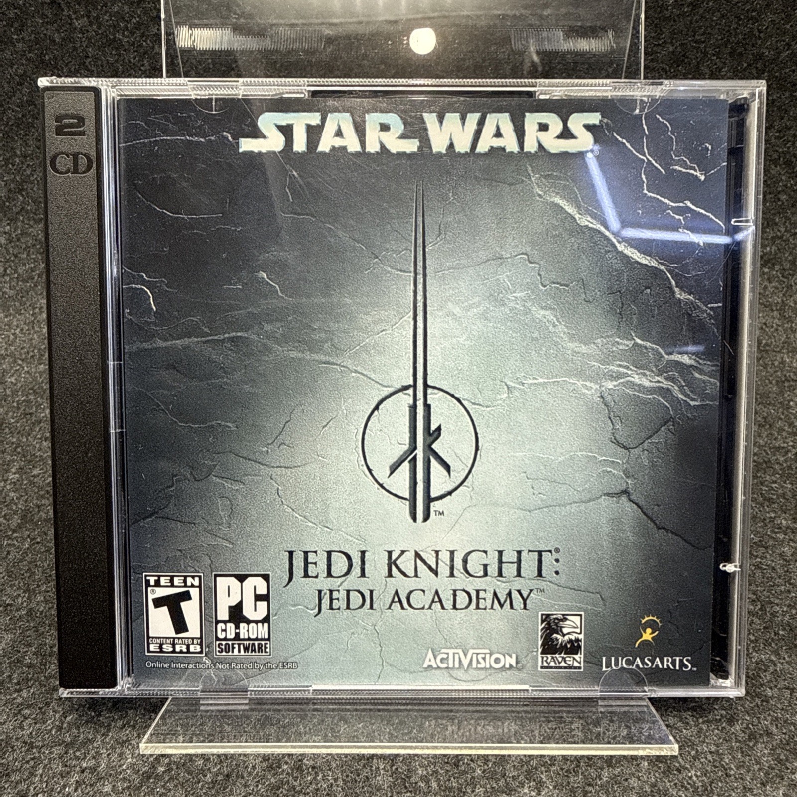 Vintage Star Wars Jedi Knight (2003) – Jedi Academy (PC Cd, 2-Disc Set)