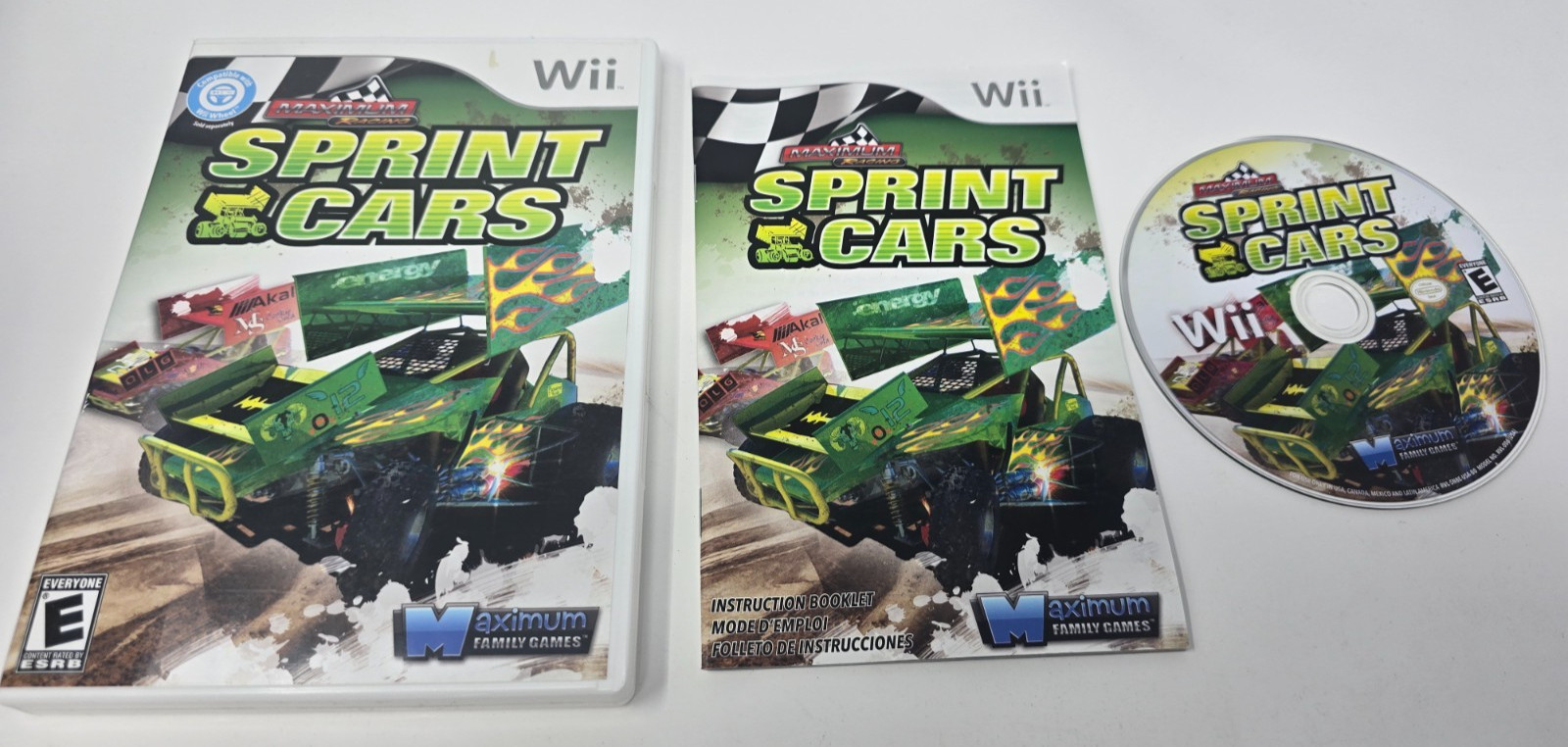 Maximum Racing: Sprint Cars (Nintendo Wii, 2011) Complete