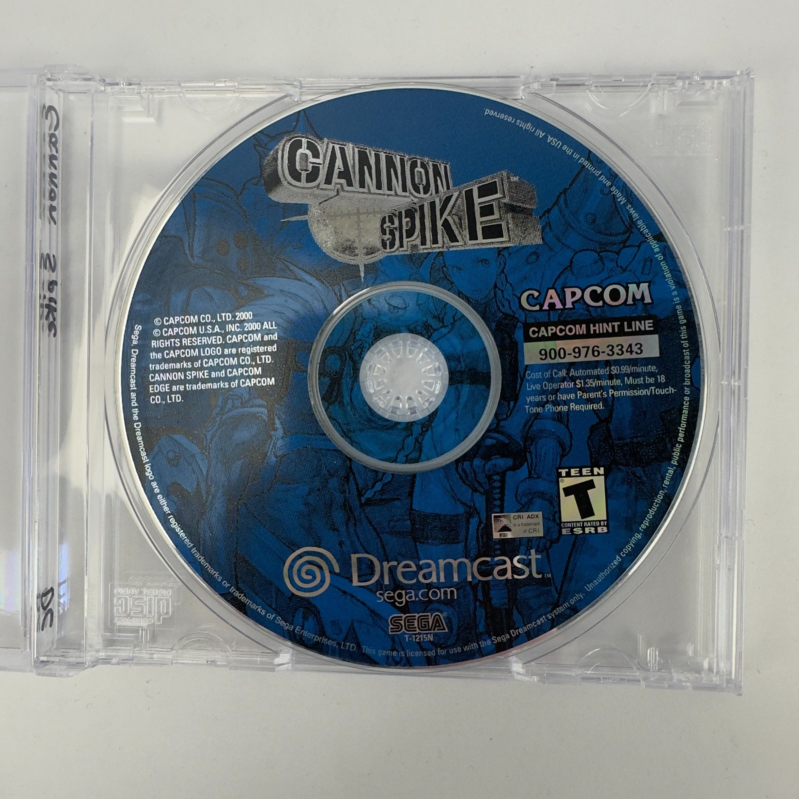 Cannon Spike for Sega Dreamcast Capcom Rare Game Disc Only | Shoot ‘Em Up Game