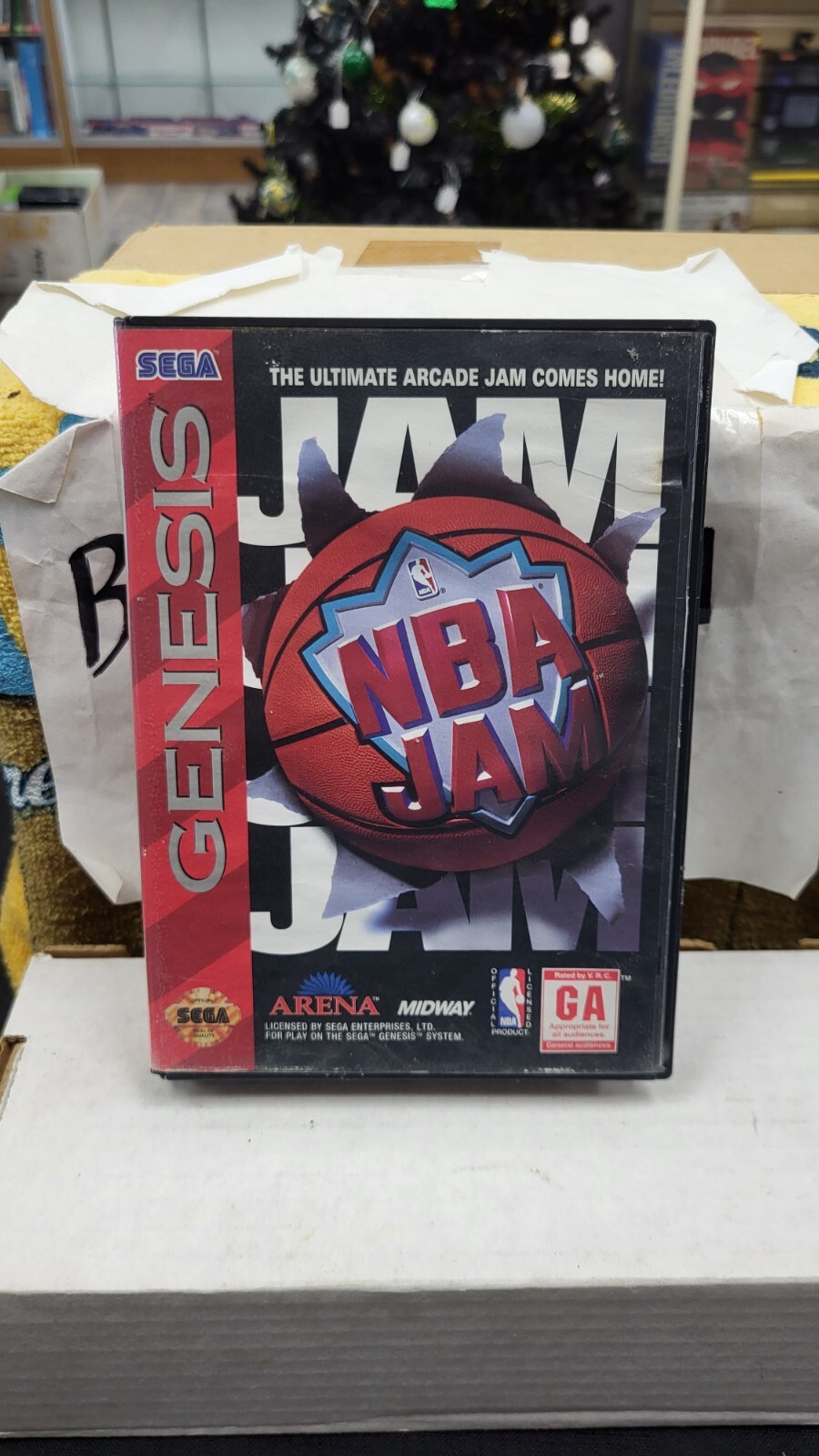 CIB NBA JAM SEGA GENESIS VIDEO GAME COMPLETE IN BOX