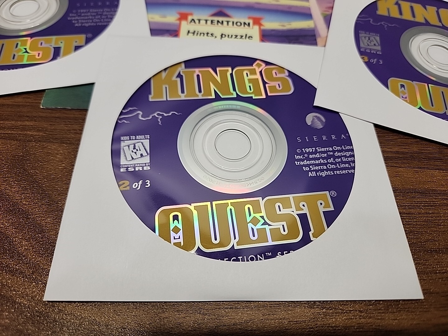 King’s Quest Collection Series PC Game w/ Insert 1997 Sierra, No Box ~Acceptable
