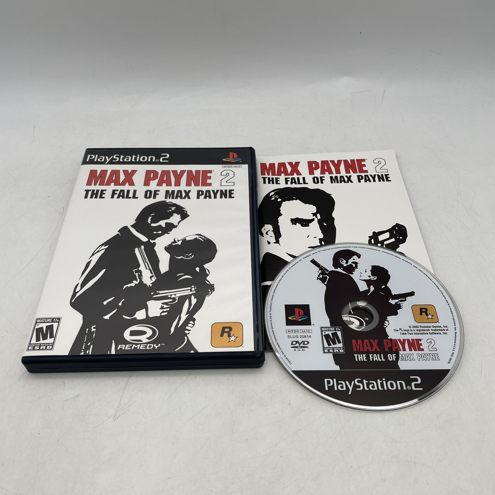 Max Payne 2 Fall of Max Payne Sony Playstation 2 PS2 Complete W/ Manual CIB