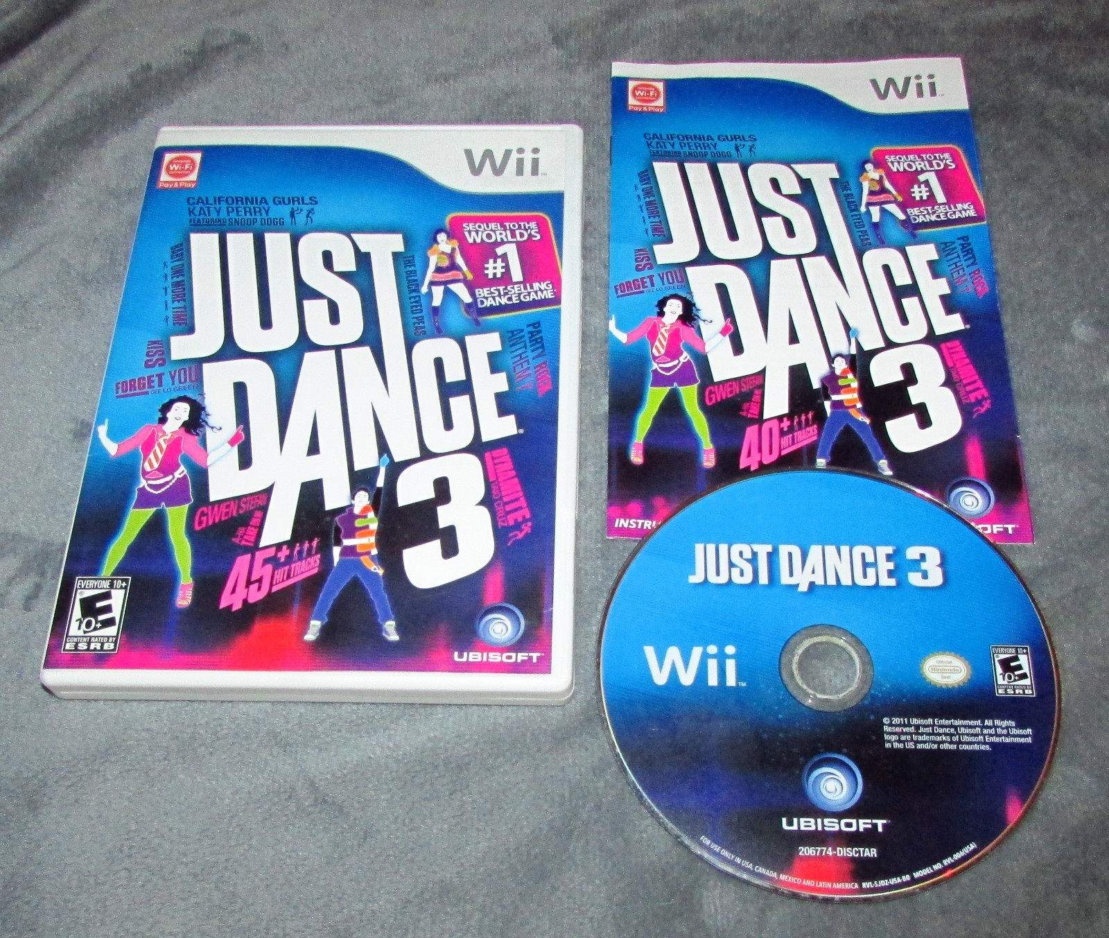 Just Dance 3 for Nintendo Wii Complete Fast Shipping