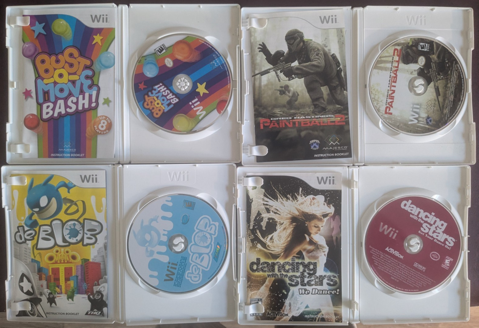 Nintendo Wii Video Games Pre-Owned lot of 8