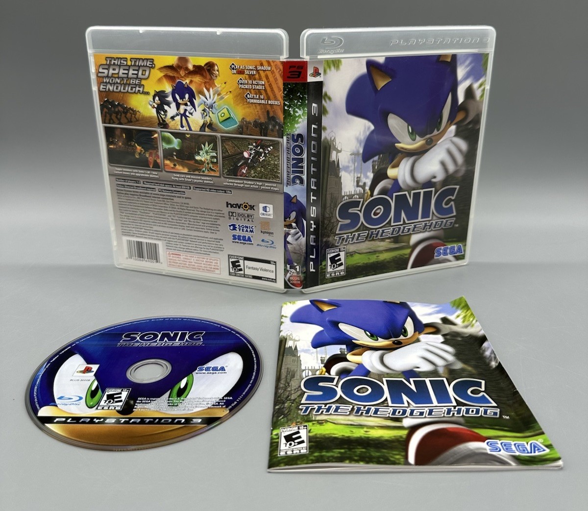 SONIC THE HEDGEHOG – SONY PLAYSTATION 3 PS3 – COMPLETE *TESTED & WORKING*