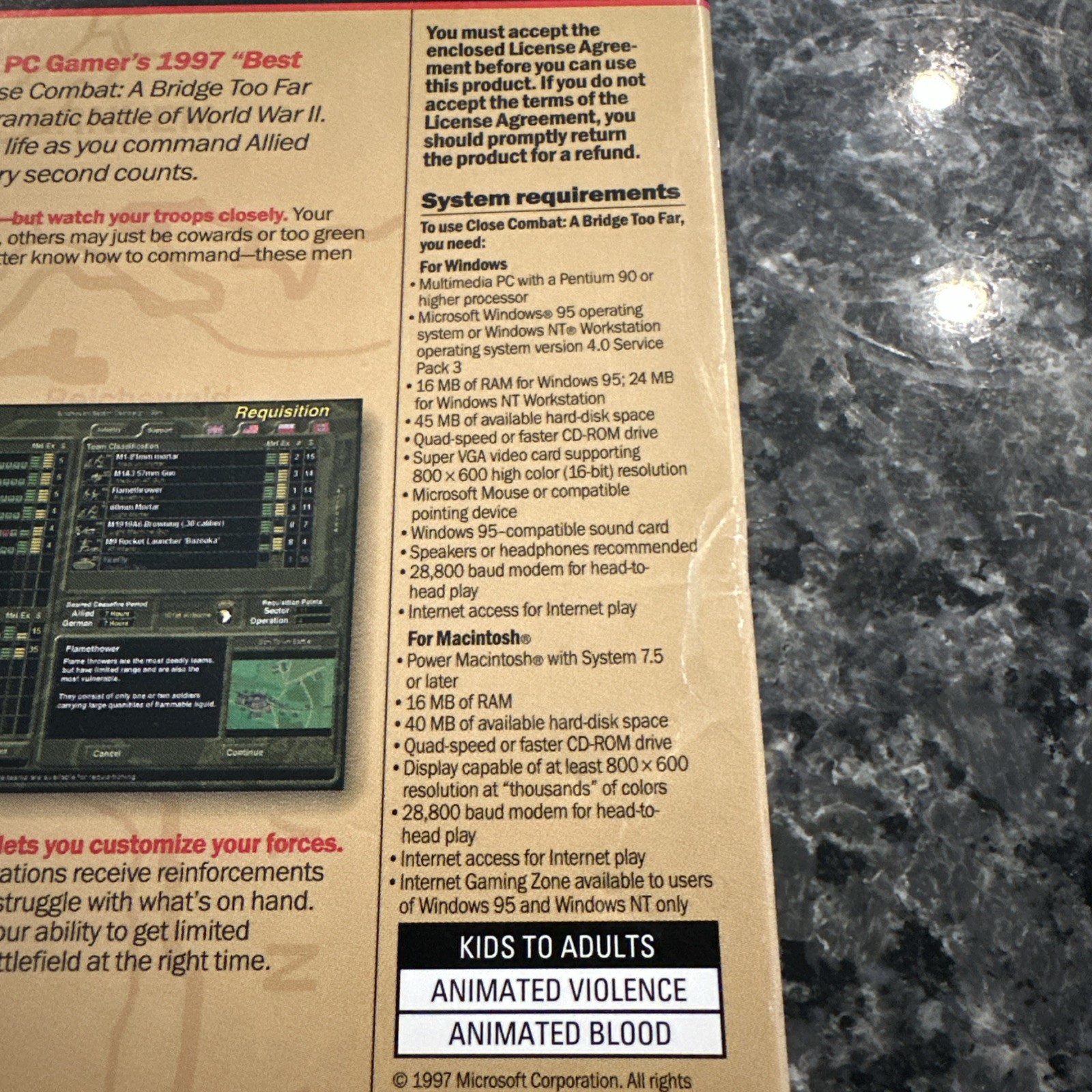 Close Combat II: A Bridge Too Far, Big Box
