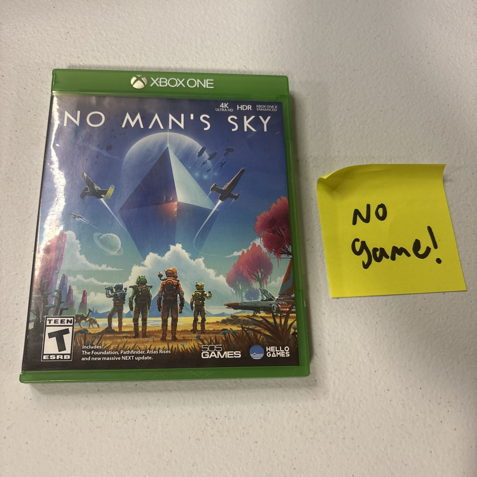 No Man’s Sky (Microsoft Xbox One 2018) Case And Artwork Only No Game No Disc