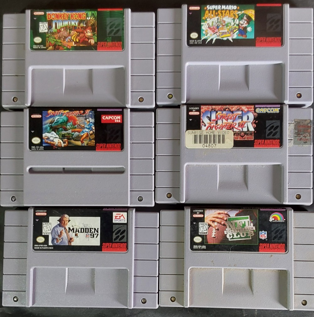 Nintendo Super Nintendo SNES 6 Game Lot